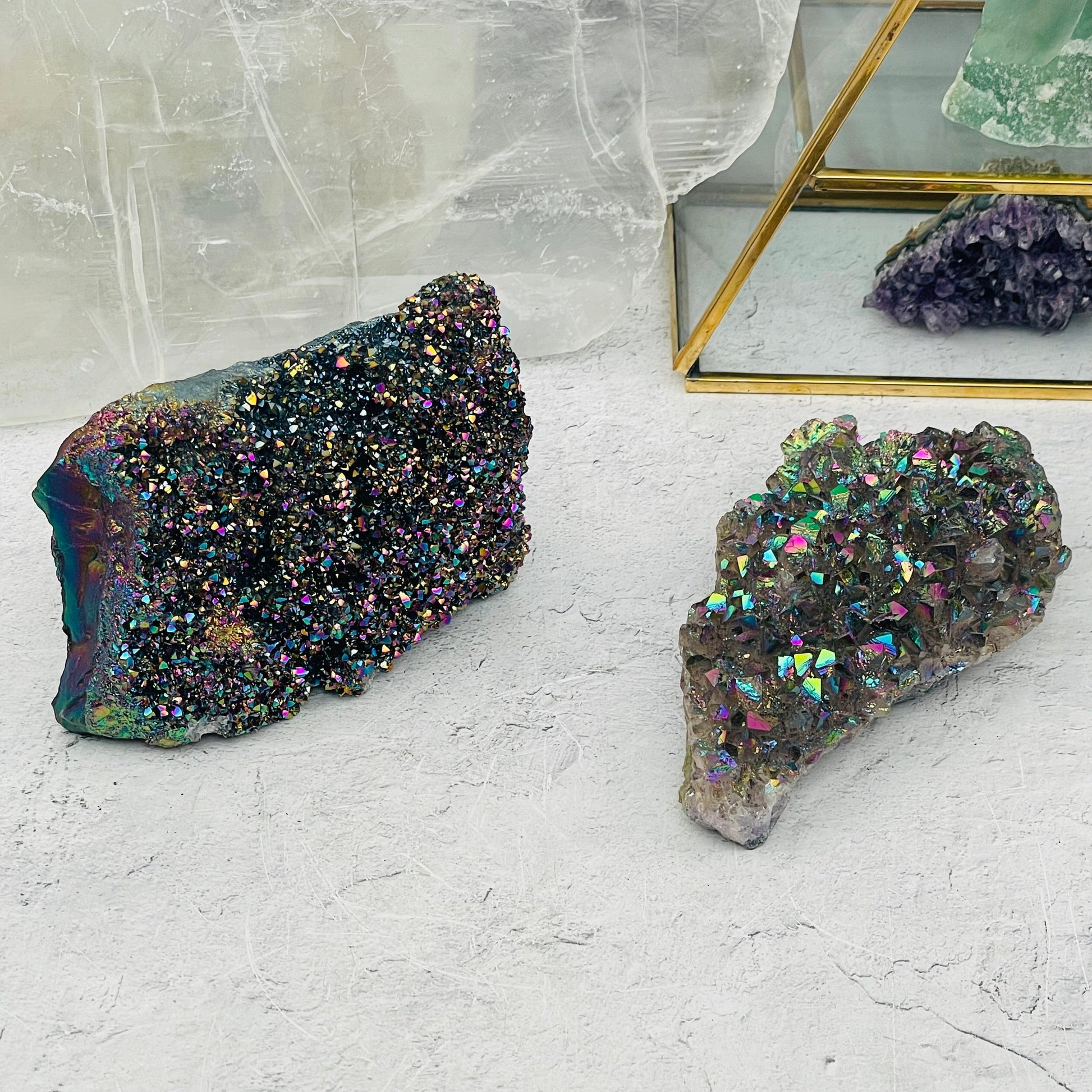 clusters displayed as home decor 