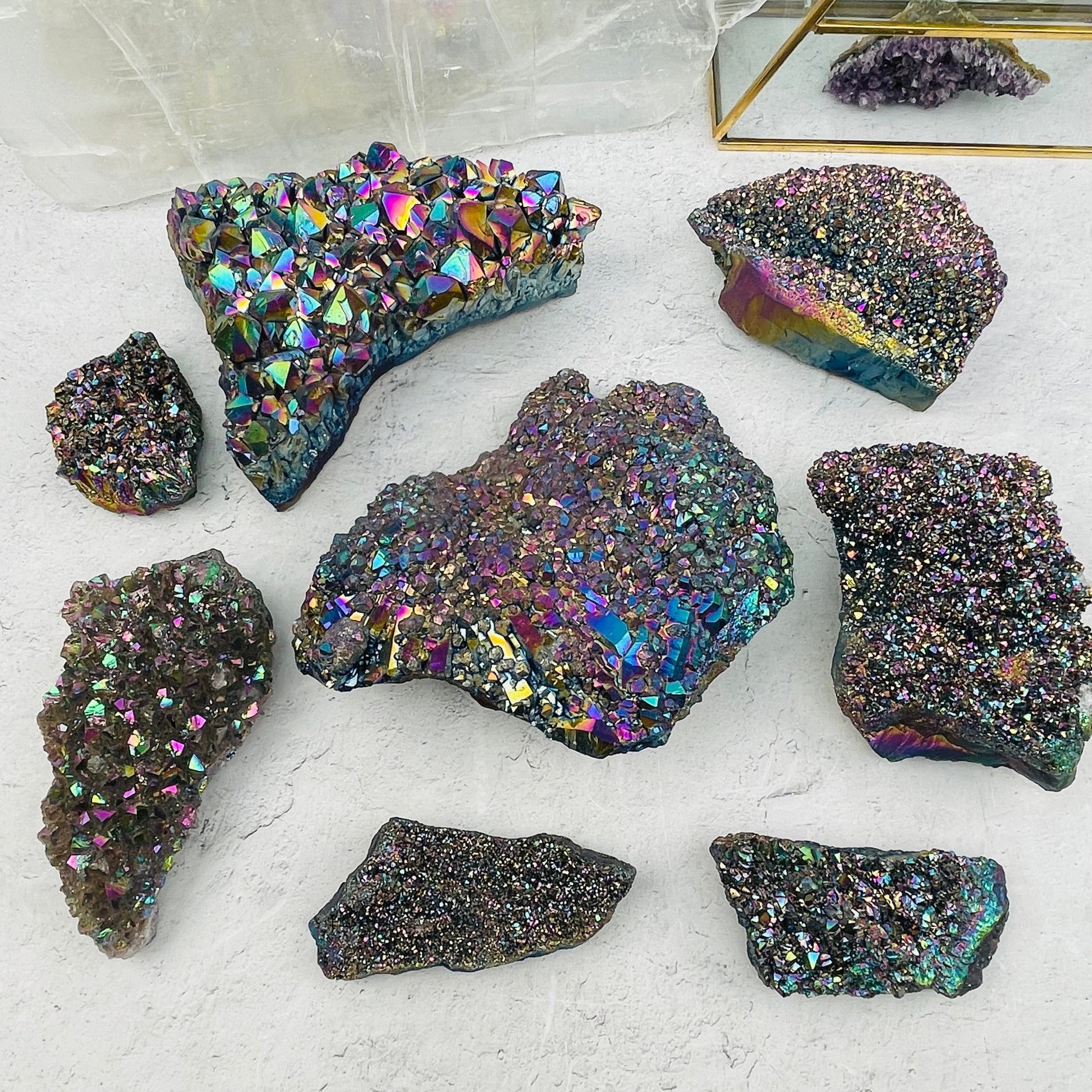 multiple clusters displayed to show the differences in the sizes 