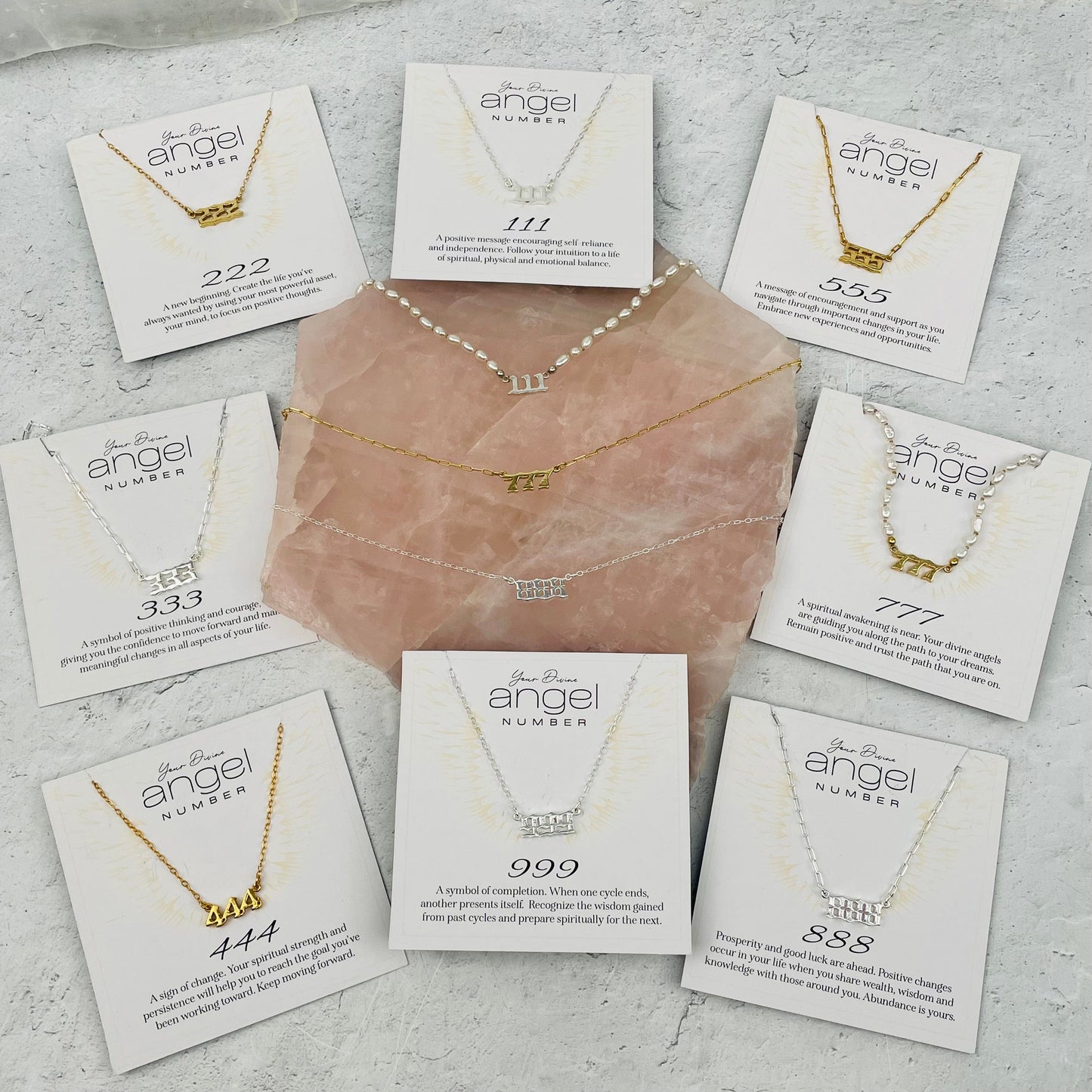 Divine Angel Number Necklace - You Select Style -