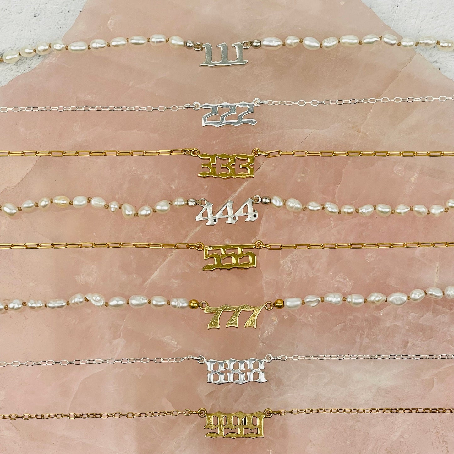 necklaces come in gold or silver