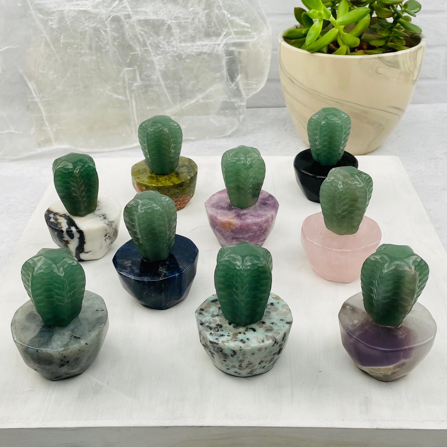 Cactus Crystals - You Choose Stone -