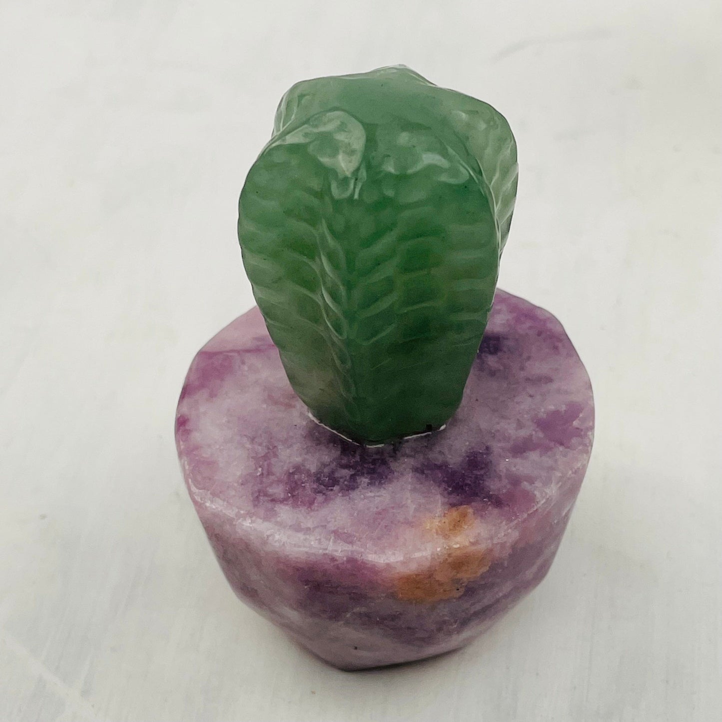 crystal cactus displayed as home decor