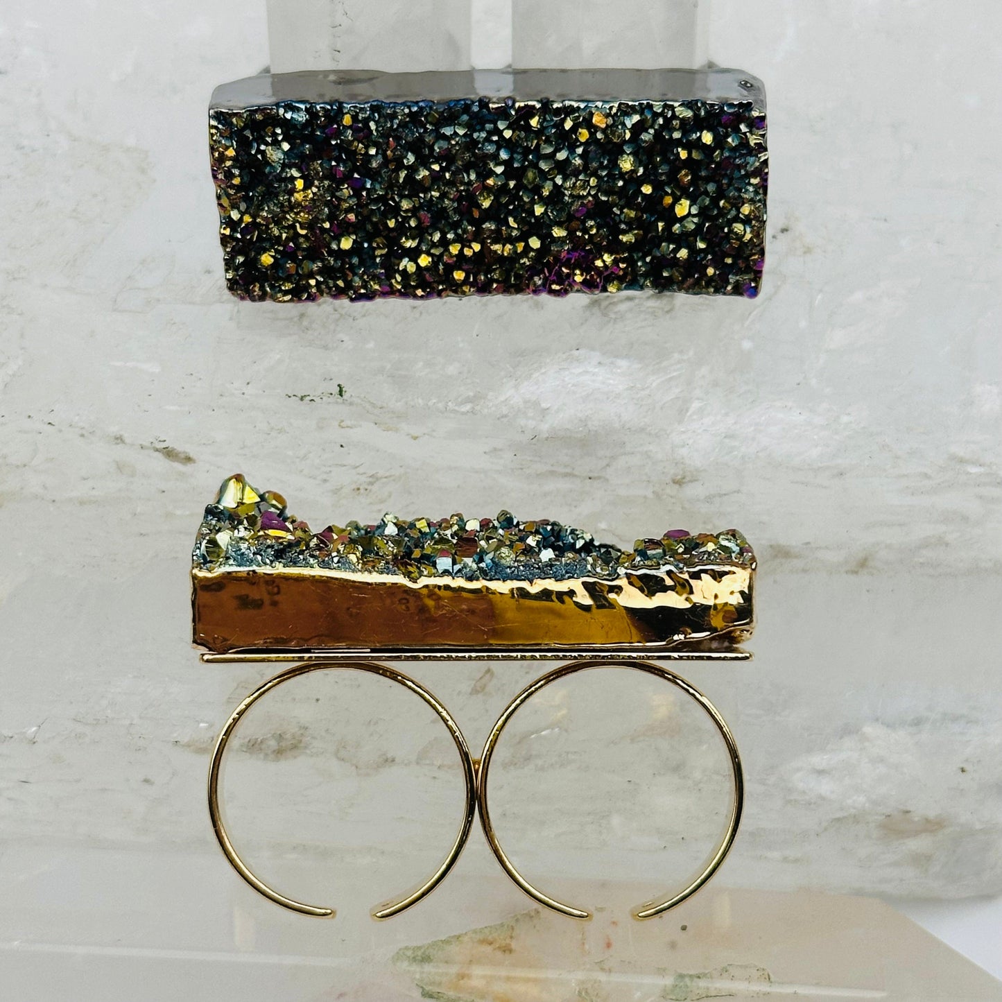 front and side view of the rings 