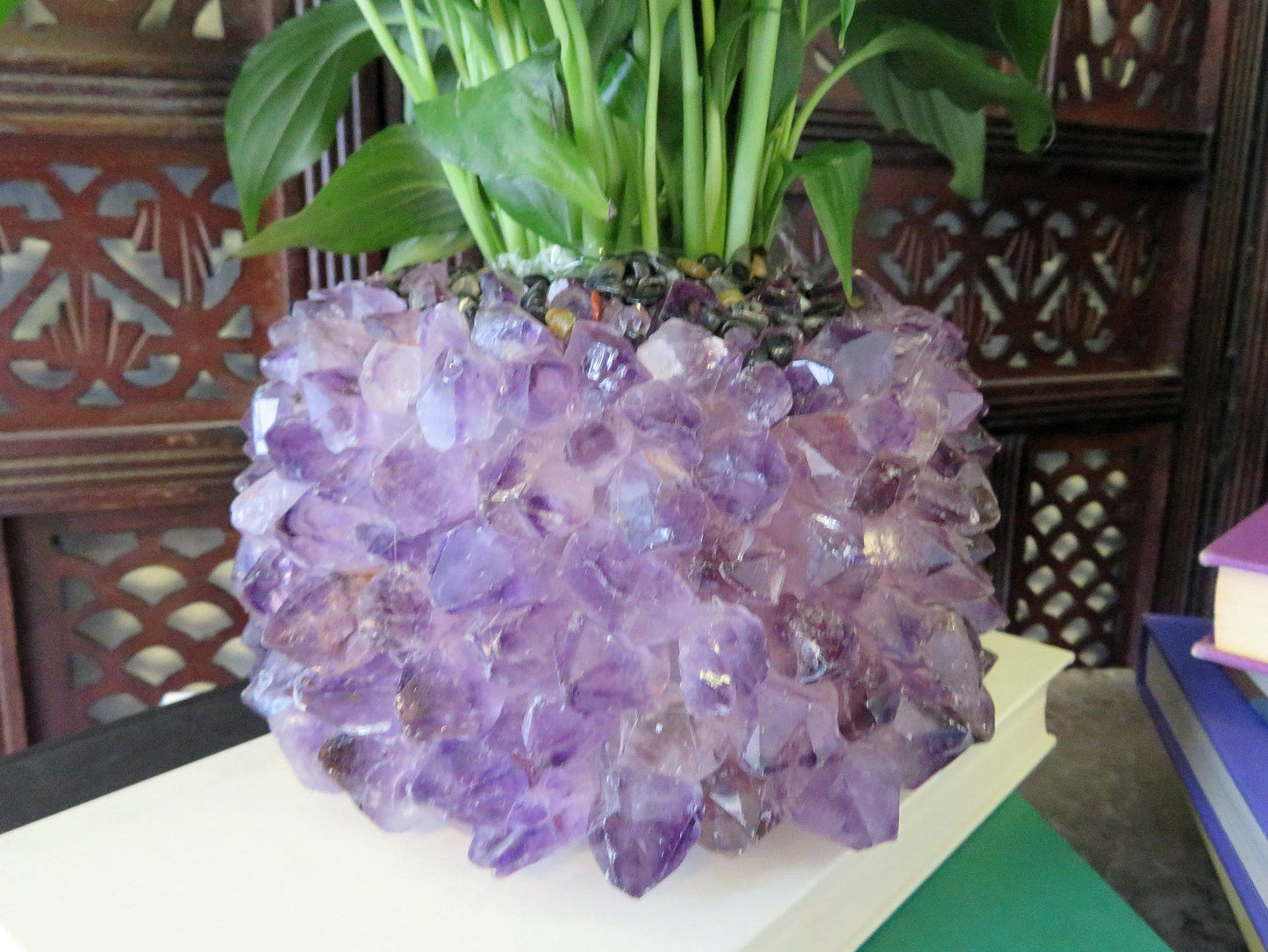 Crystal Point Planter - You Choose the Gemstone