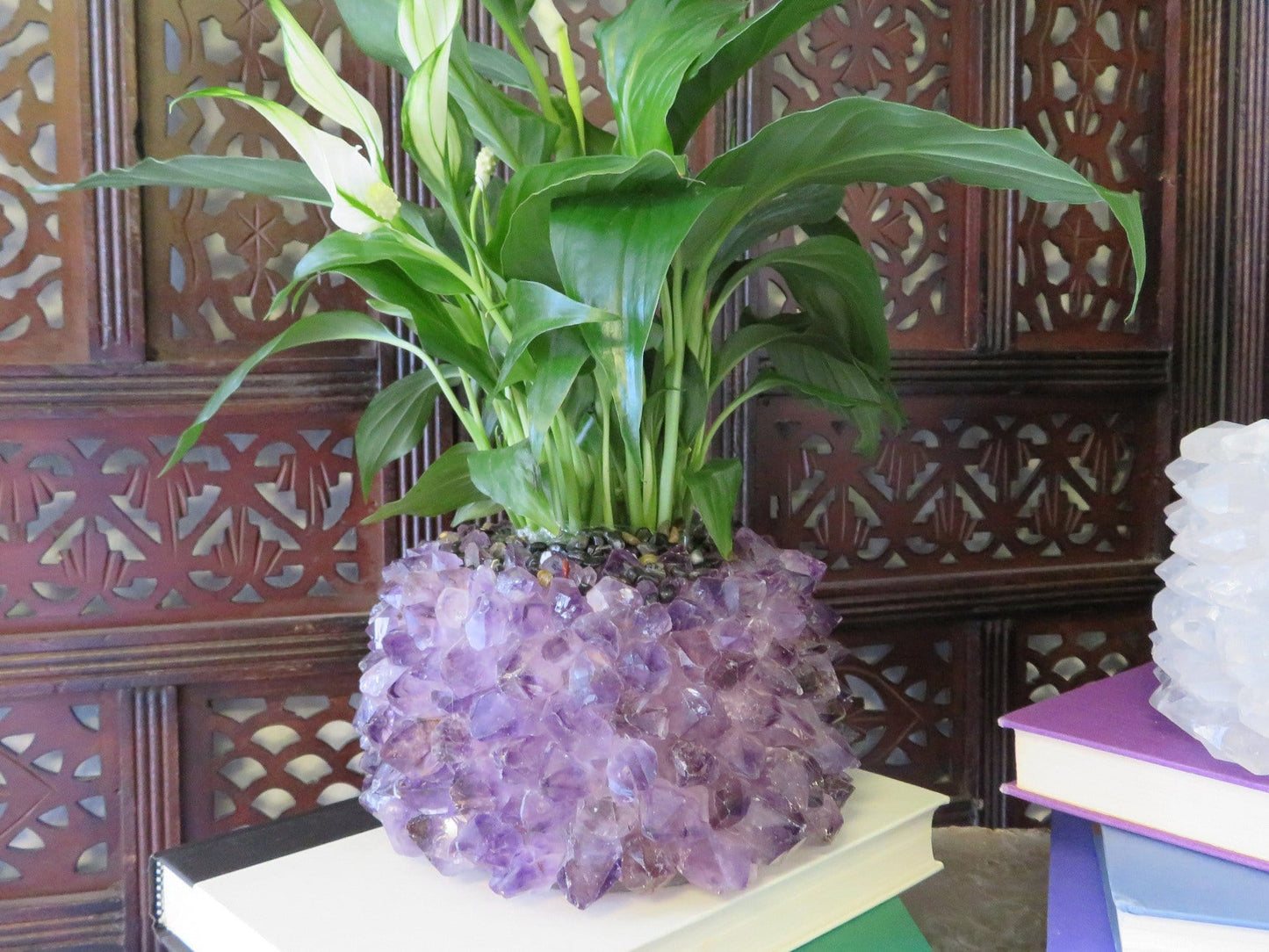 Crystal Point Planter - You Choose the Gemstone