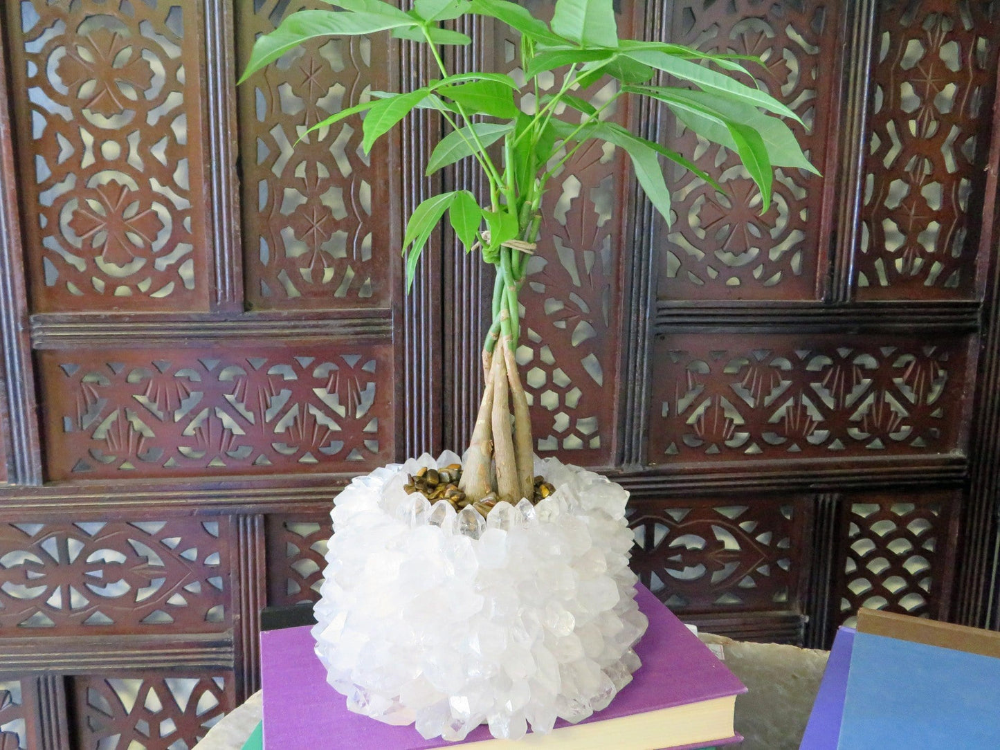 Crystal Point Planter - You Choose the Gemstone