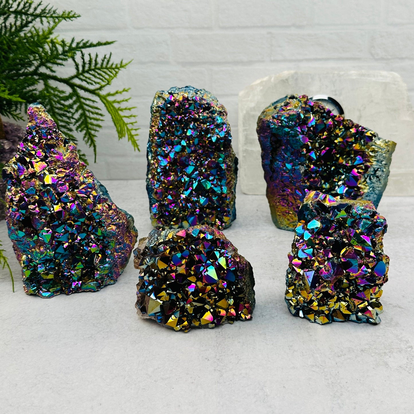 multiple cut bases displayed to show the differences in the sizes and color shades 