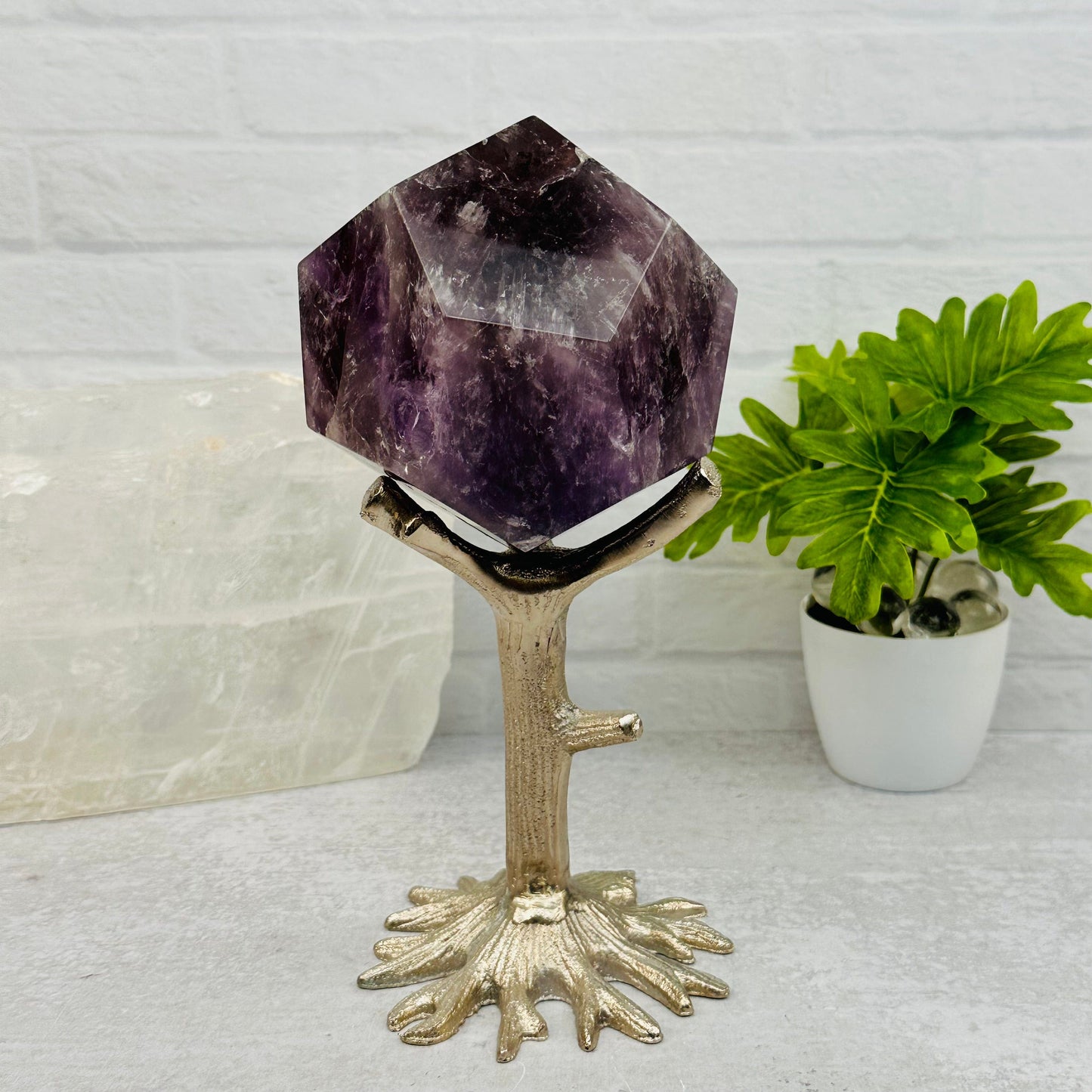 Crystal Holder Tree Stand - Choose Gold or Silver