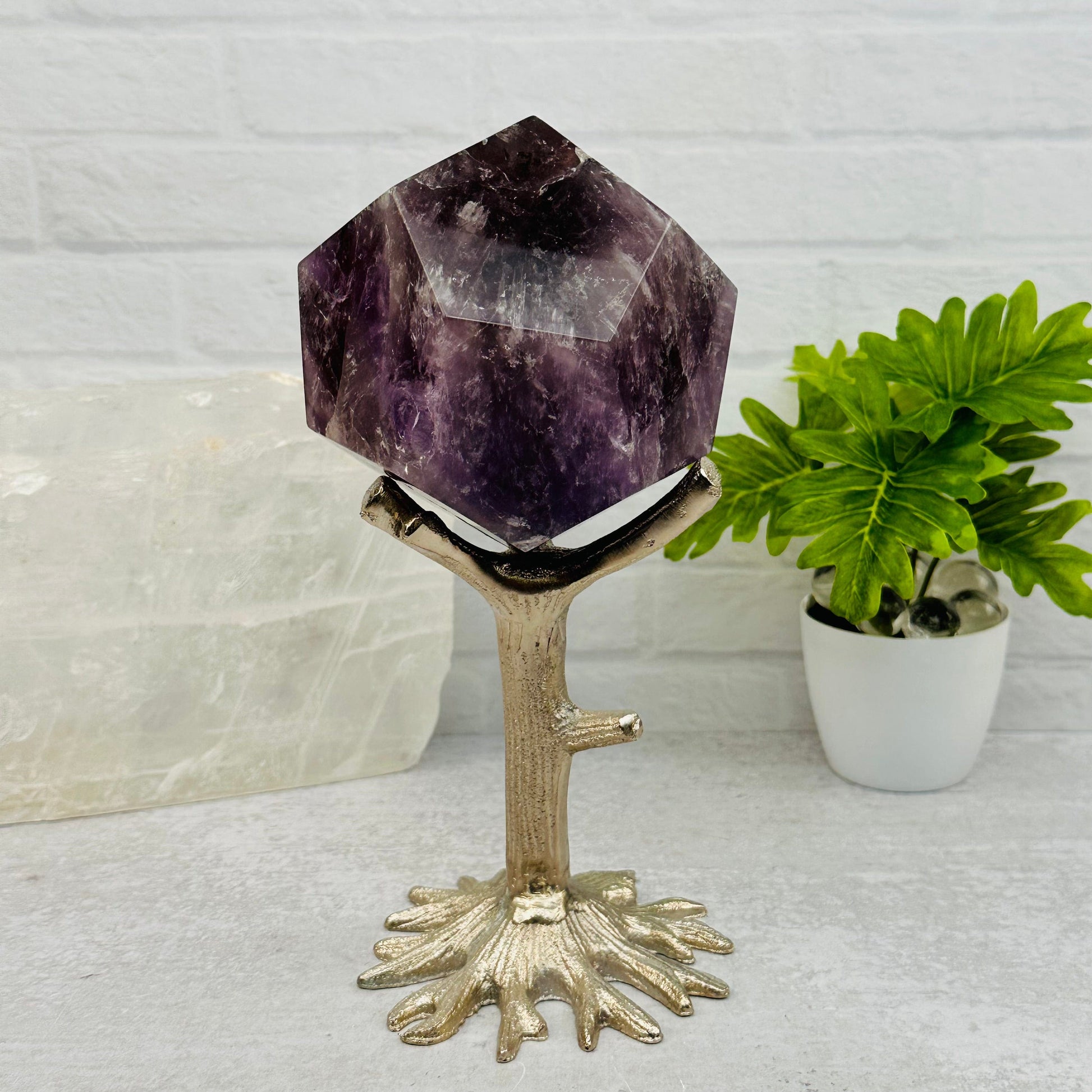 Crystal Holder Tree Stand - Choose Gold or Silver