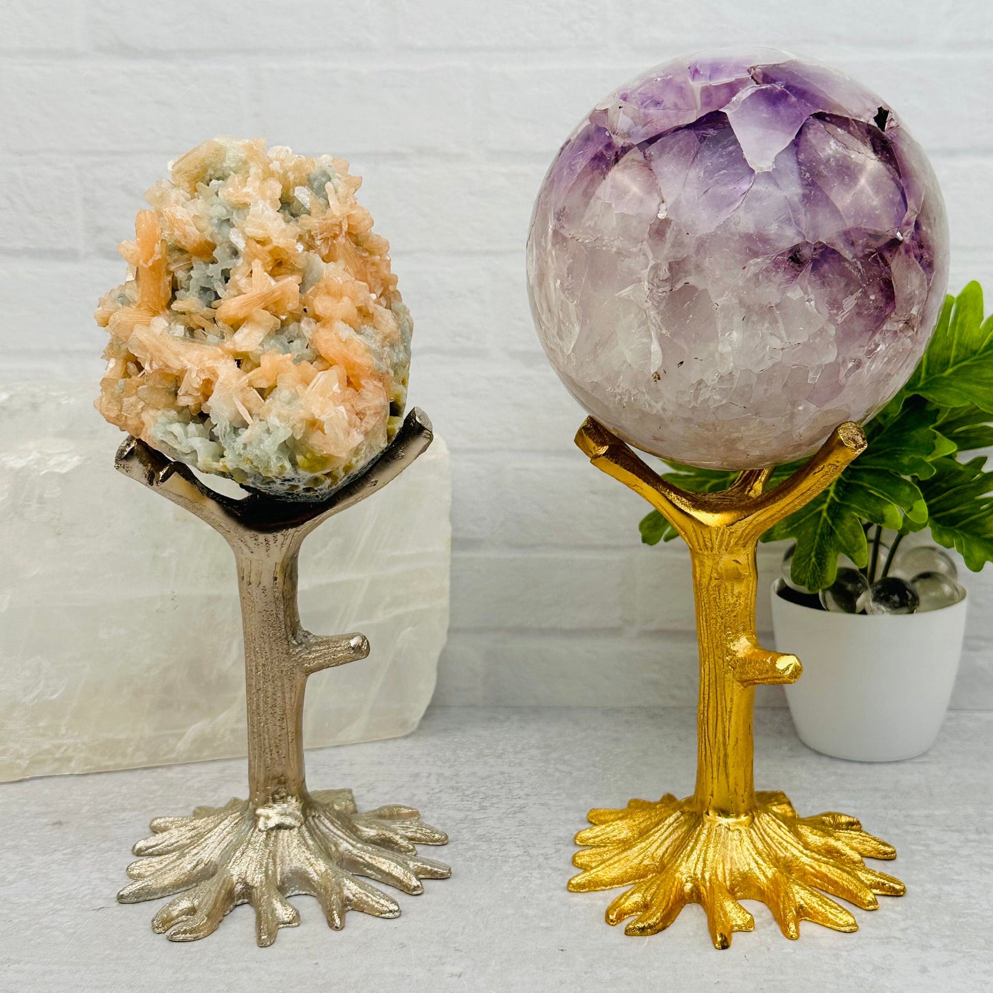 Crystal Holder Tree Stand displayed as home decor