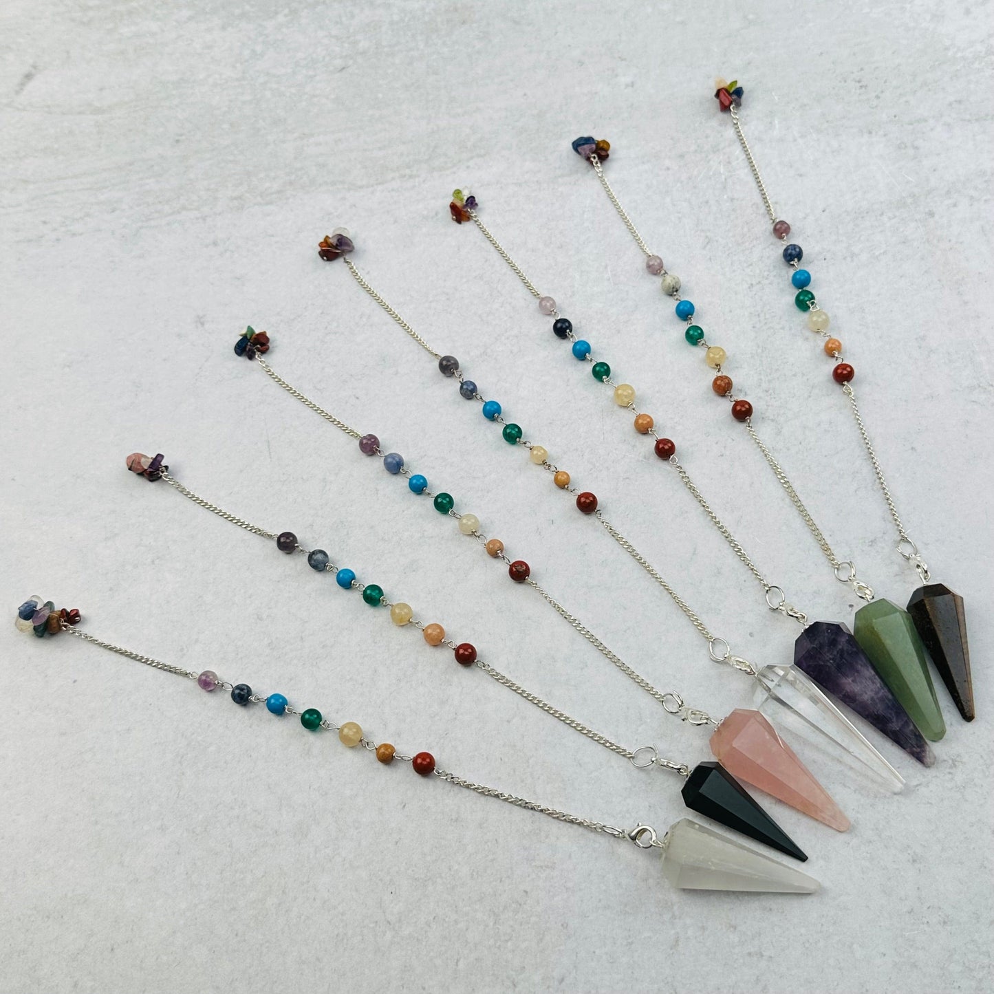 Crystal Pendulum on Chakra Chain