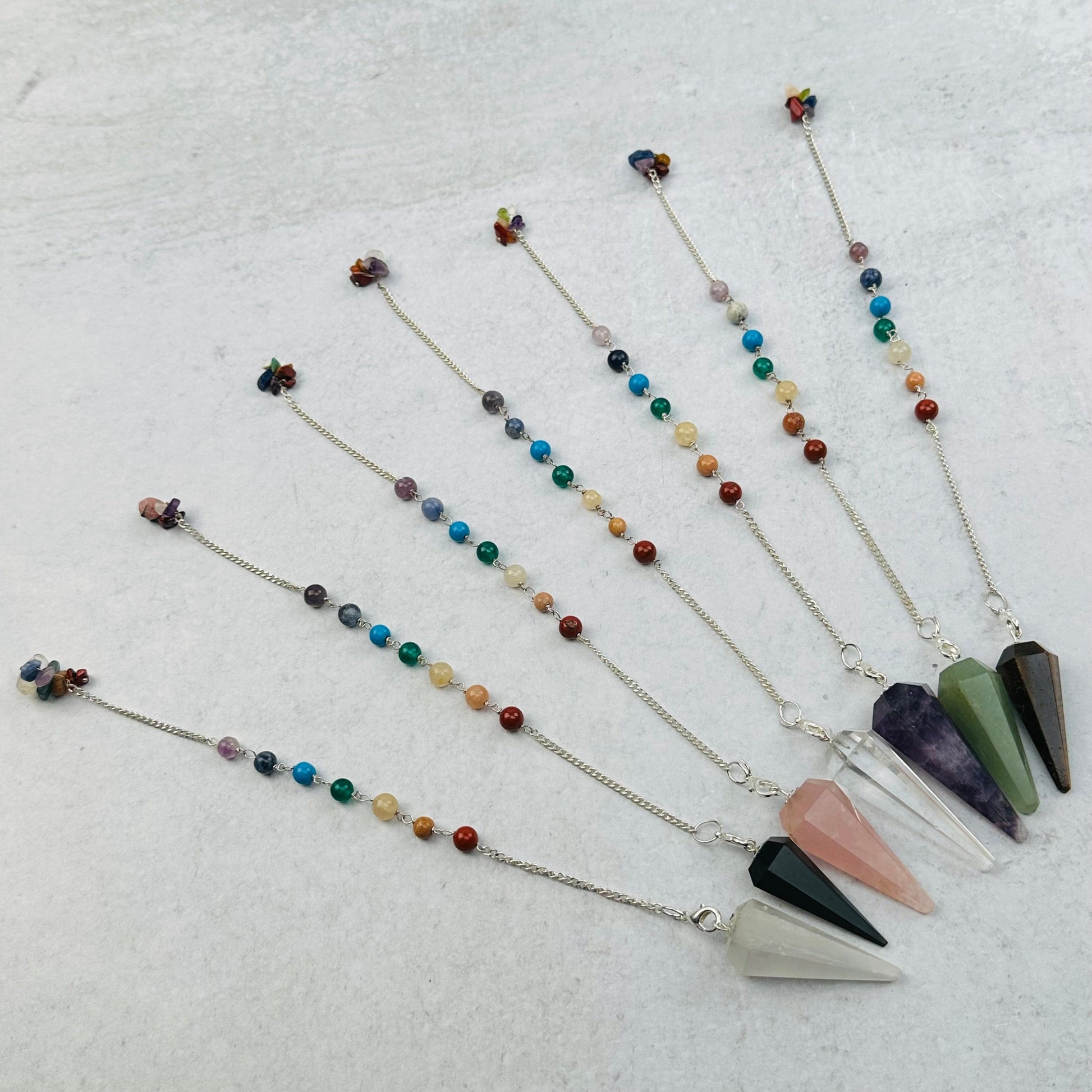 Crystal Pendulum on Chakra Chain
