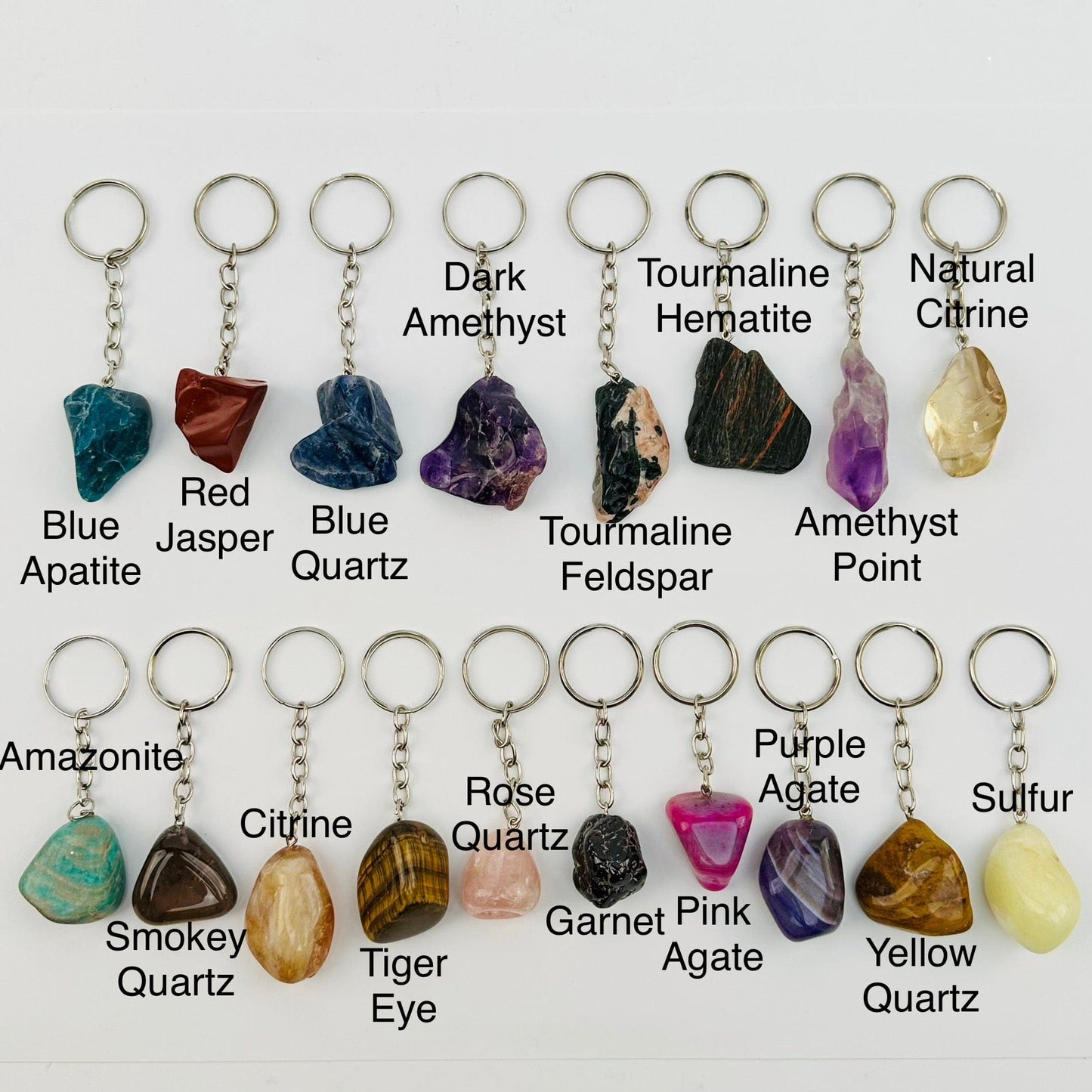 you select the crystal keychain. displayed next to their crystal name