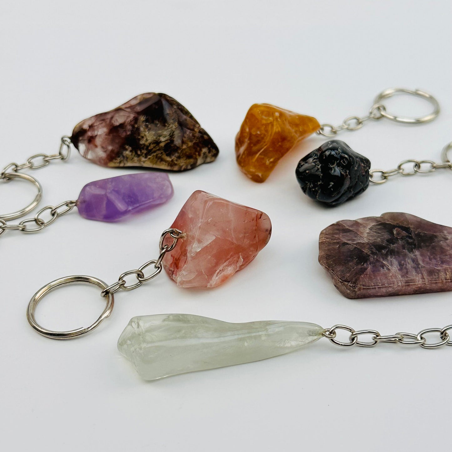 Tumbled Crystal Keychains – Energy You Can Carry