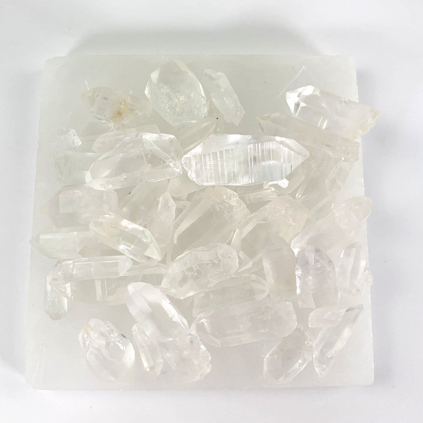 Natural Lemurian Quartz Points - a pile of them