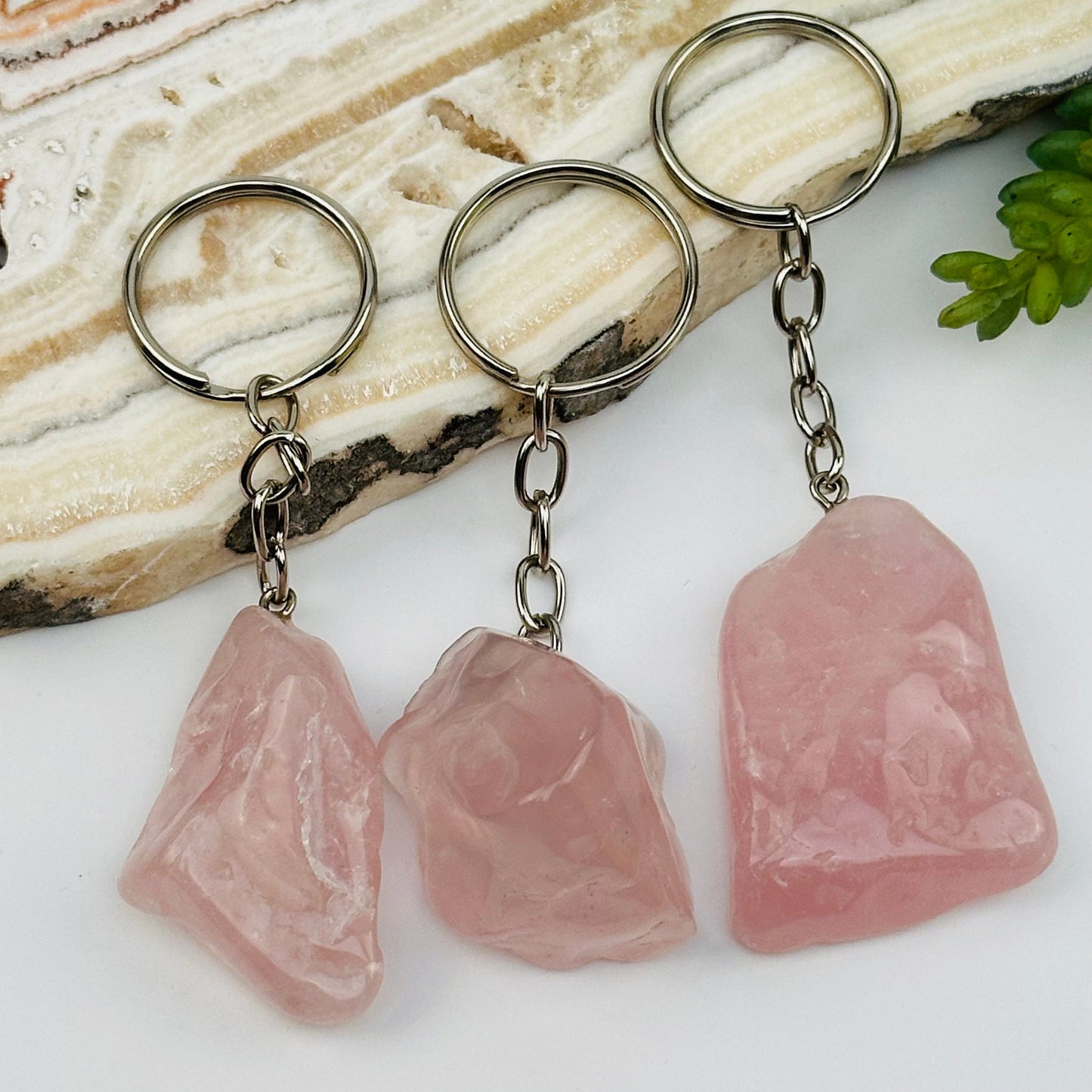Tumbled Crystal Keychains – Energy You Can Carry