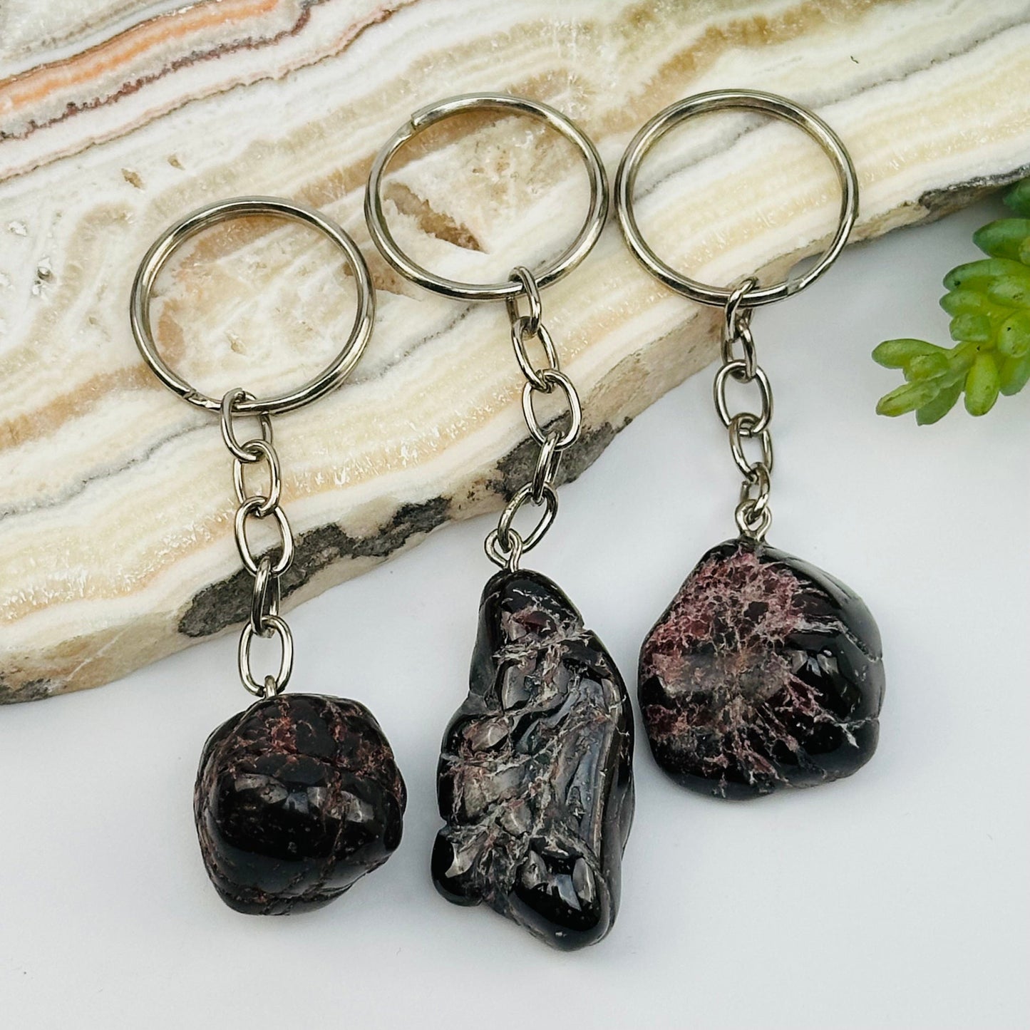 Tumbled Crystal Keychains – Energy You Can Carry