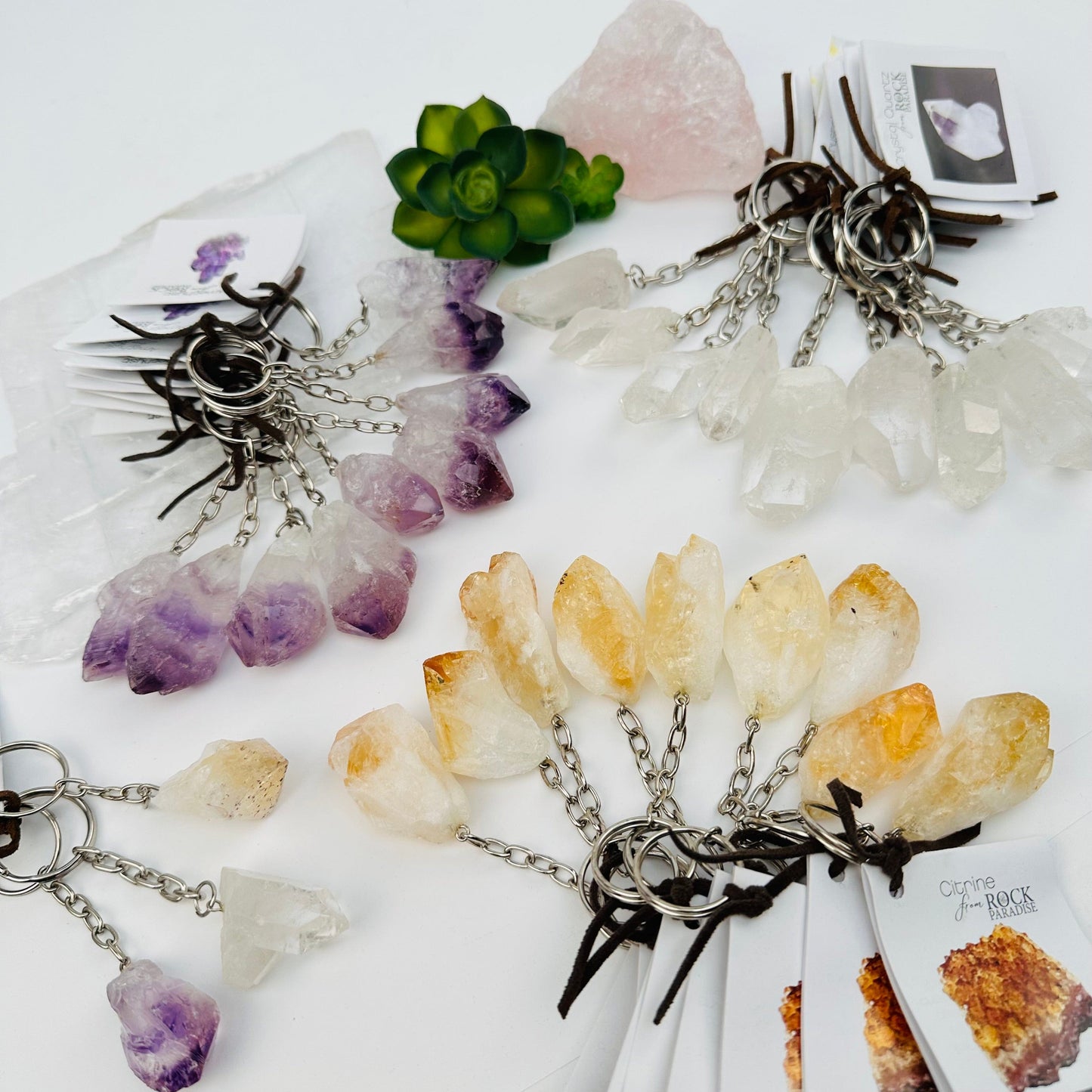 crystal key chains sold in a pack of 10pcs