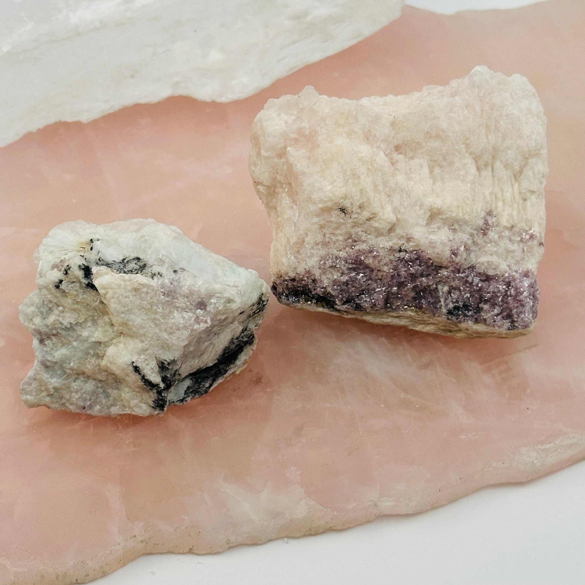 multiple crystals displayed as home decor