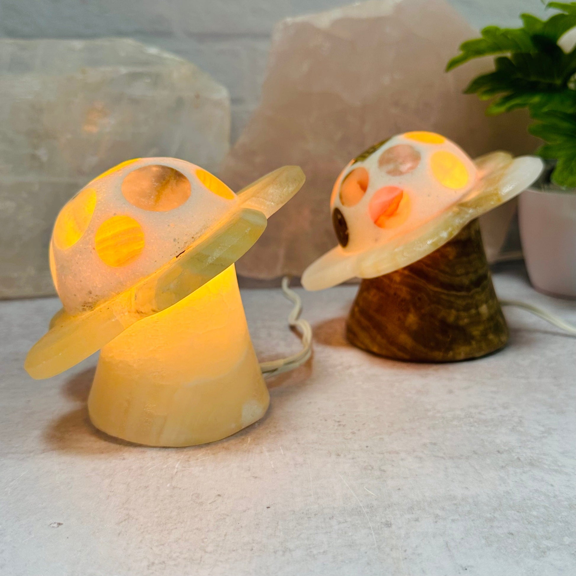 side view of the lamps to show the thickness 