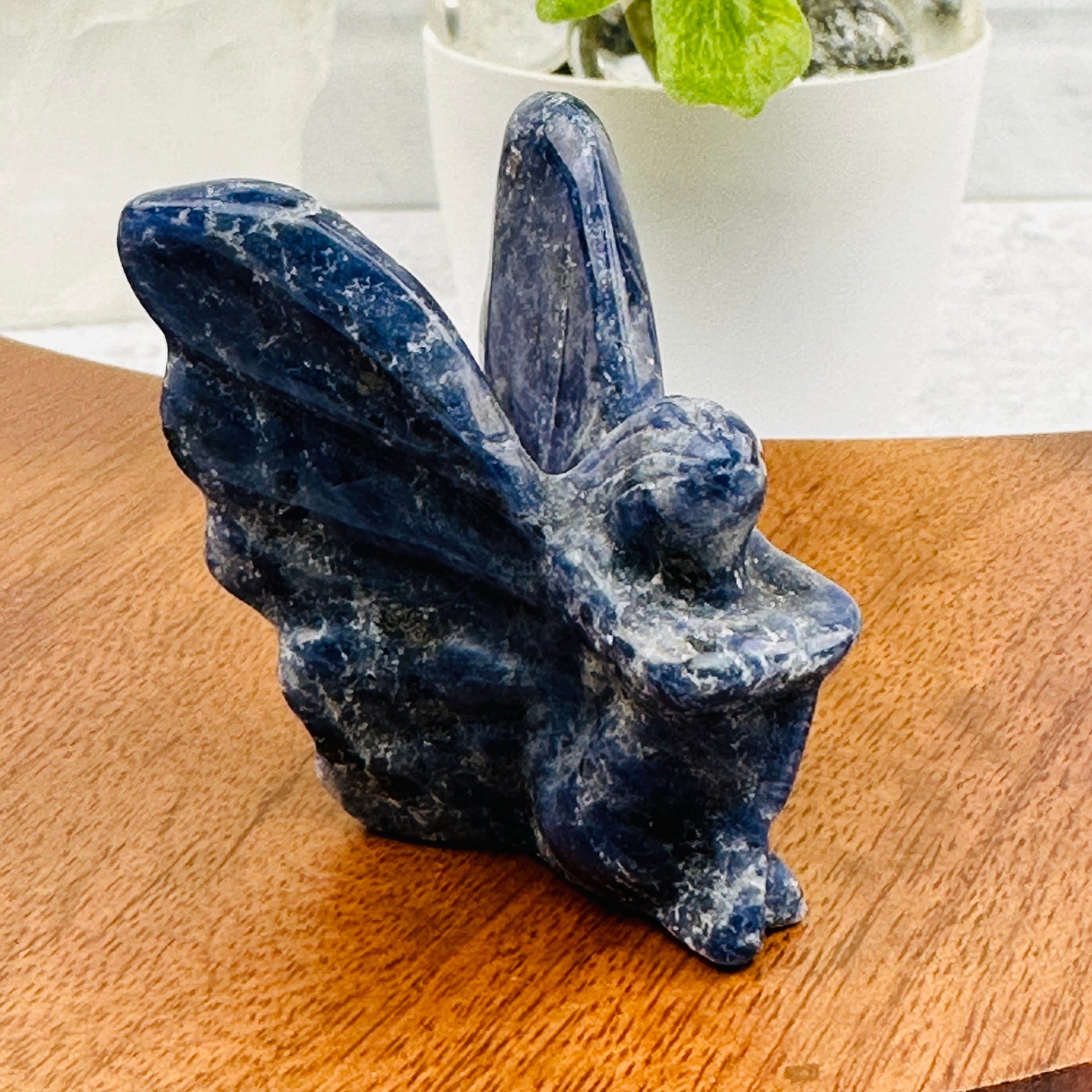 Carved Gemstone Fairy displayed as home decor 