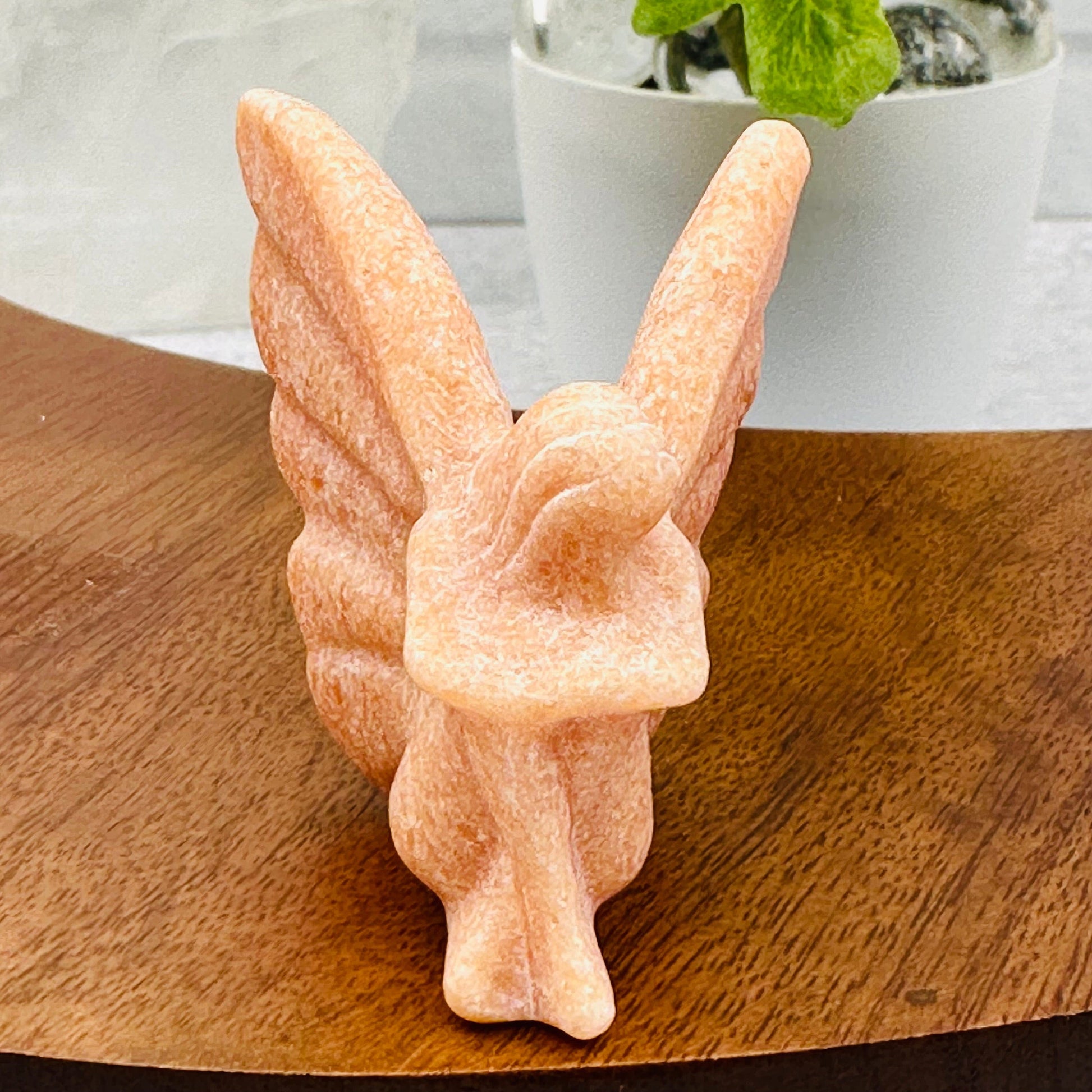 Carved Gemstone Fairy displayed as home decor 