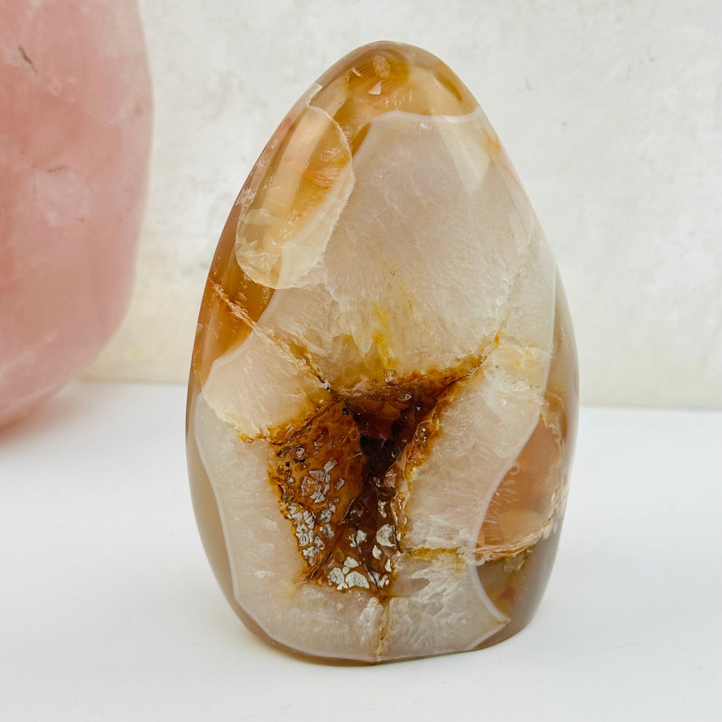 close up of the details on these crystal cut bases