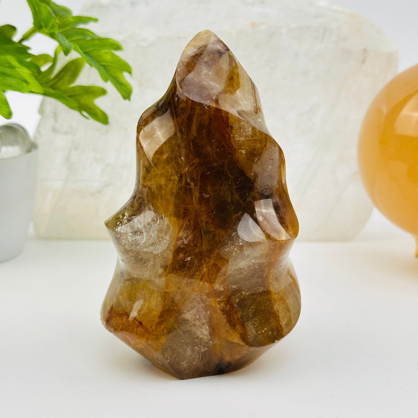 golden healer flame point displayed as home decor