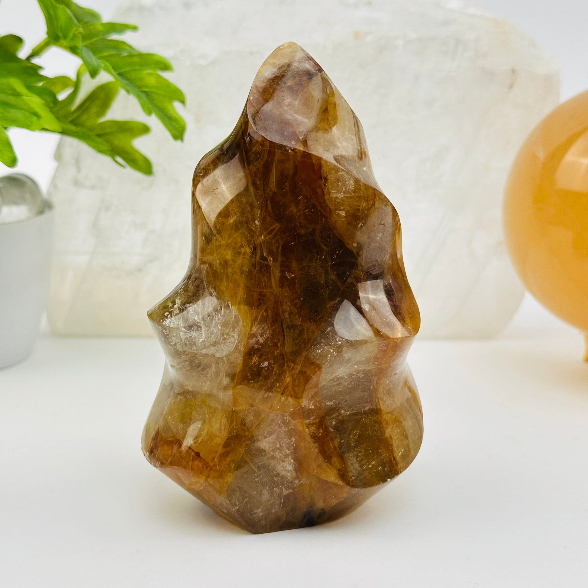 golden healer flame point displayed as home decor