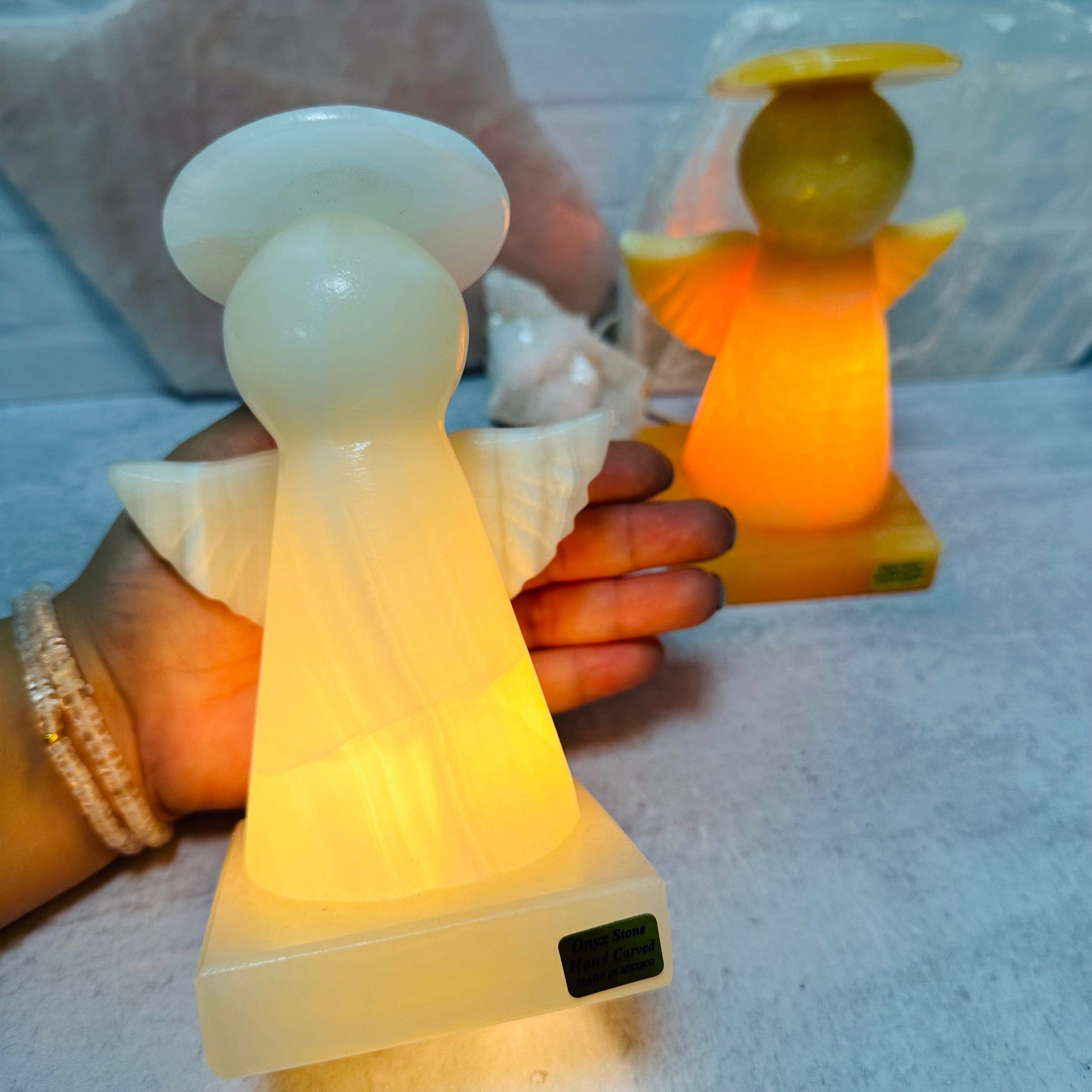 lamp in hand for size reference 