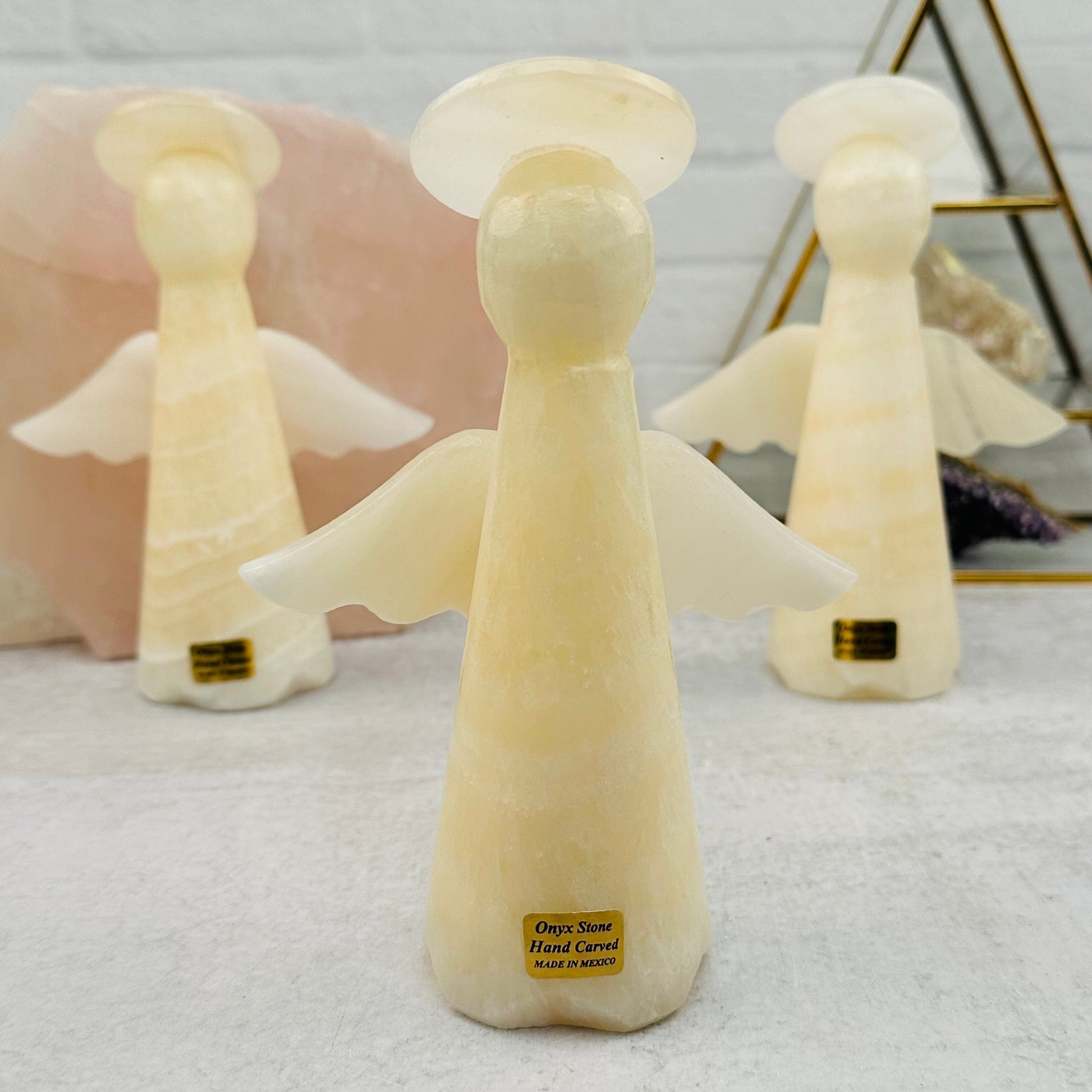 Multiple angels displayed to show the differences in the color shades 