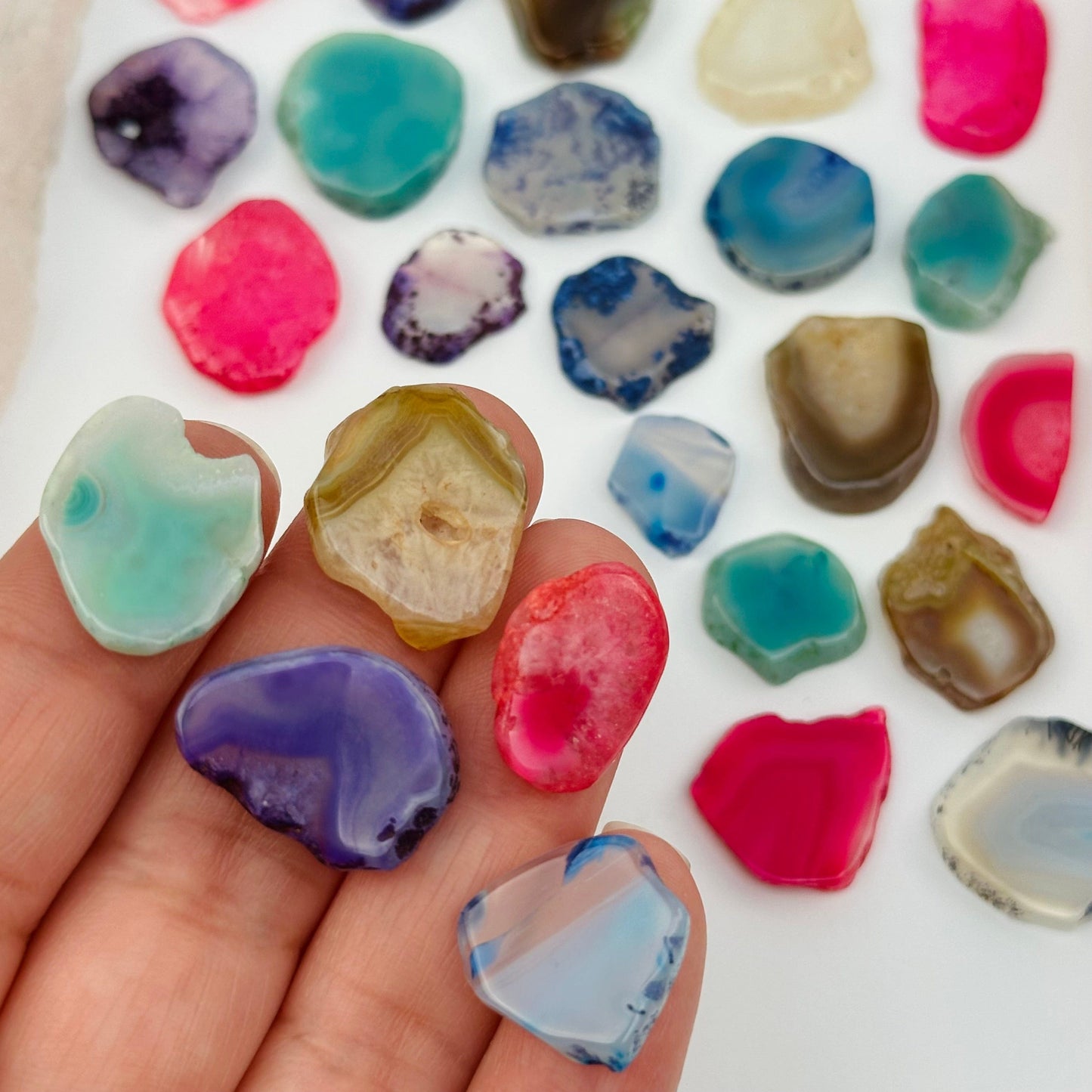 Dyed Agate Druzy Cabochon - Extra Quality Crystal Cabochon