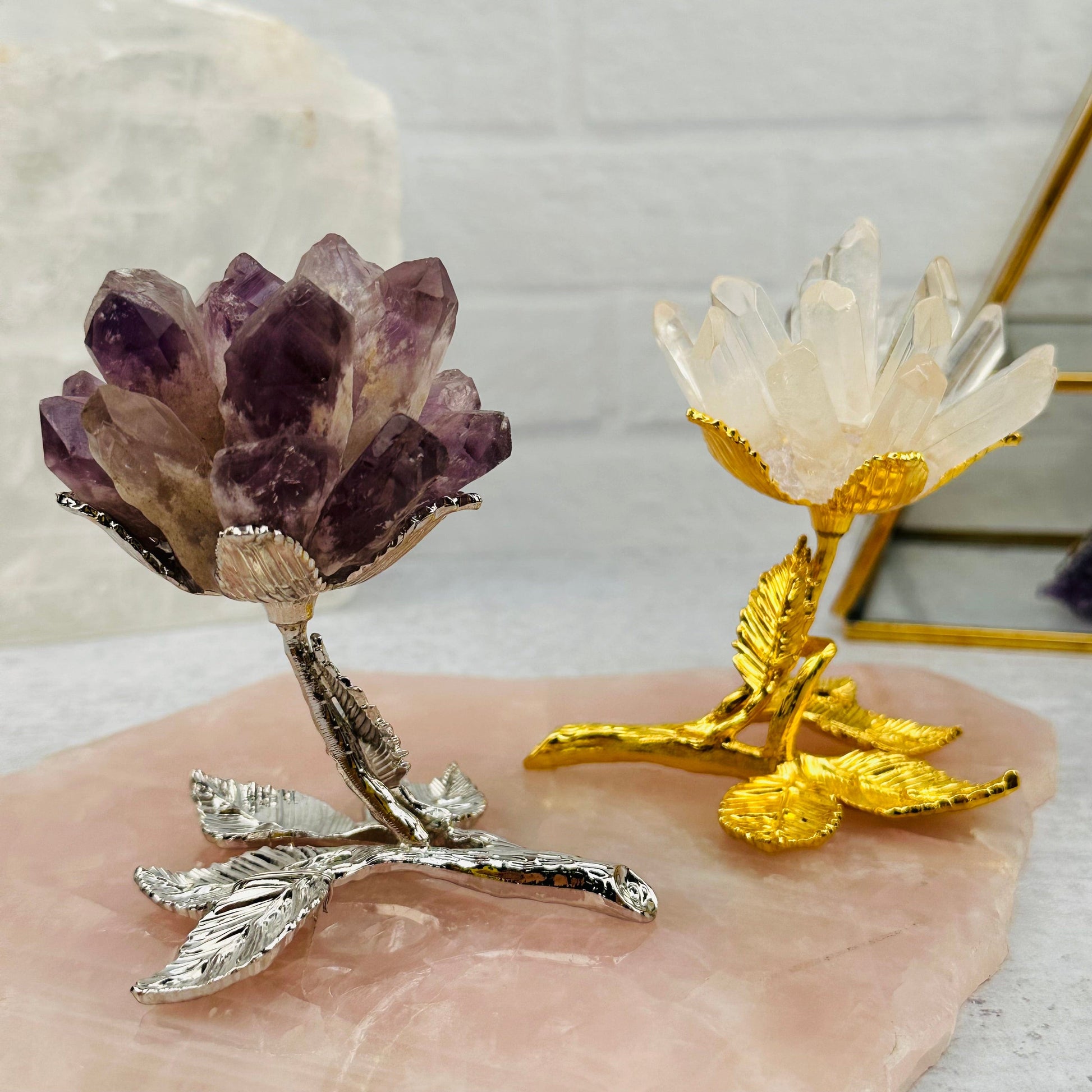 Gemstone Point Roses displayed as home decor