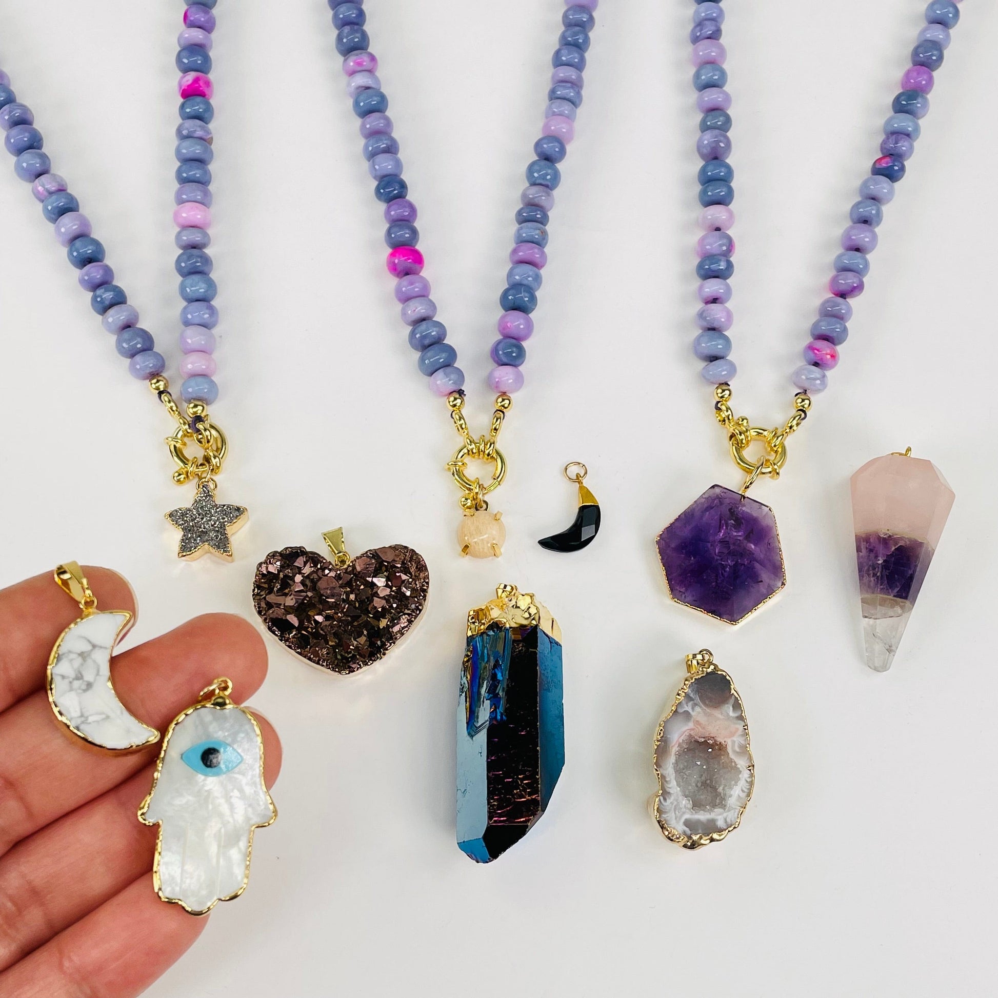 charm pendants that can be added to necklace purchase