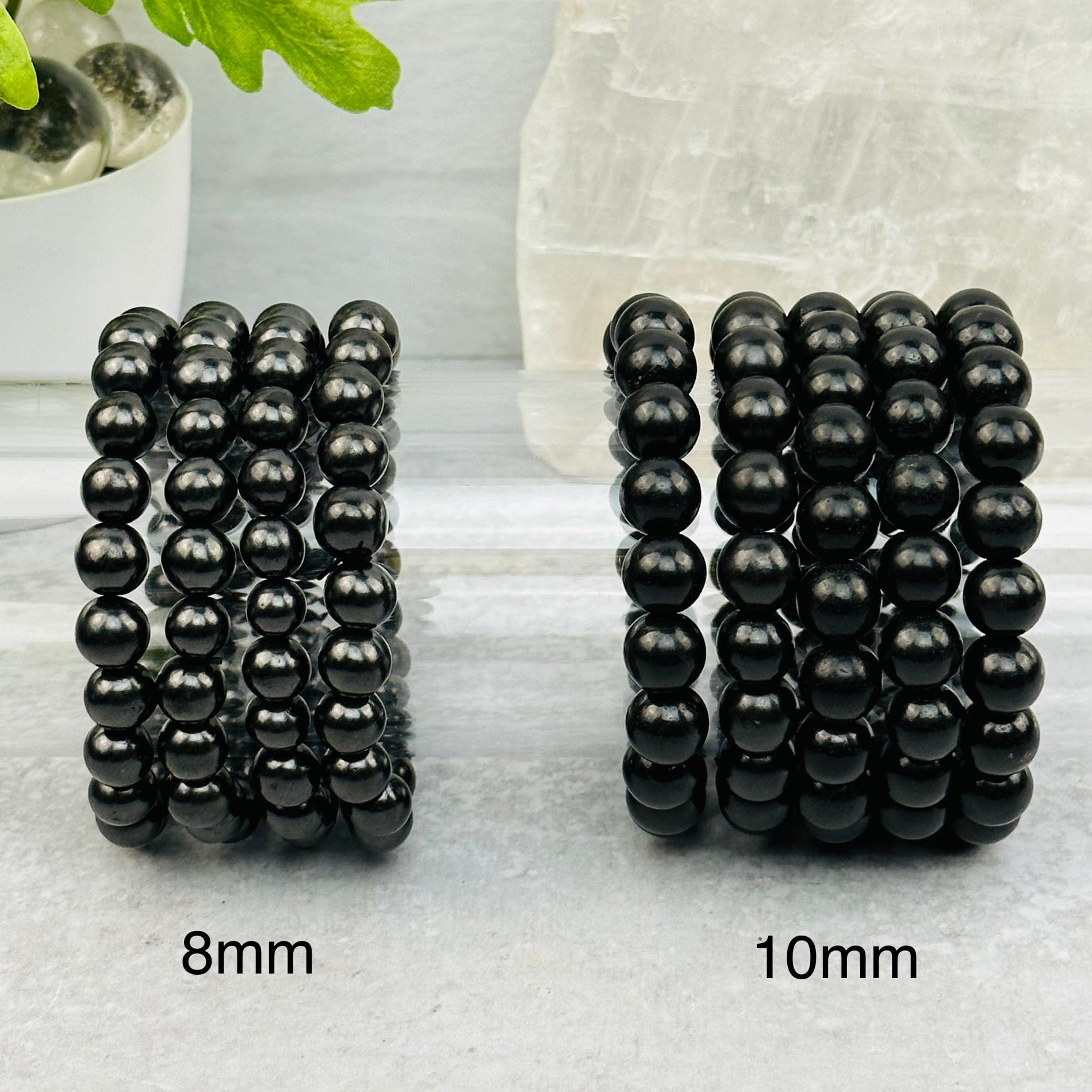 Shungite Bracelets - 8mm or 10mm -
