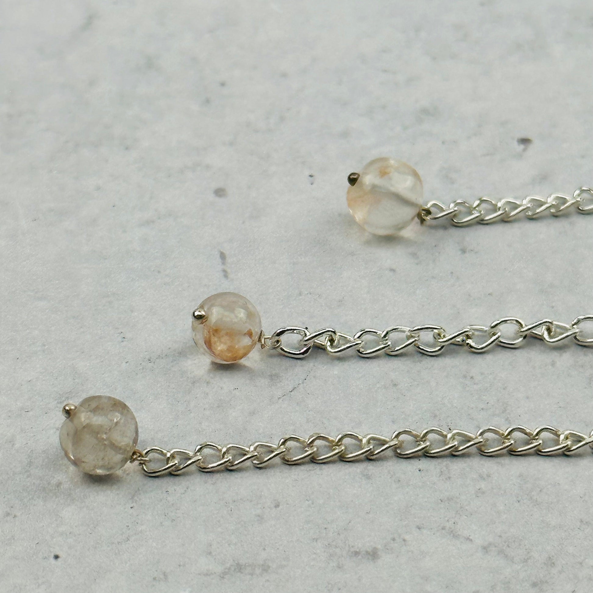 close up of the accent gemstone 