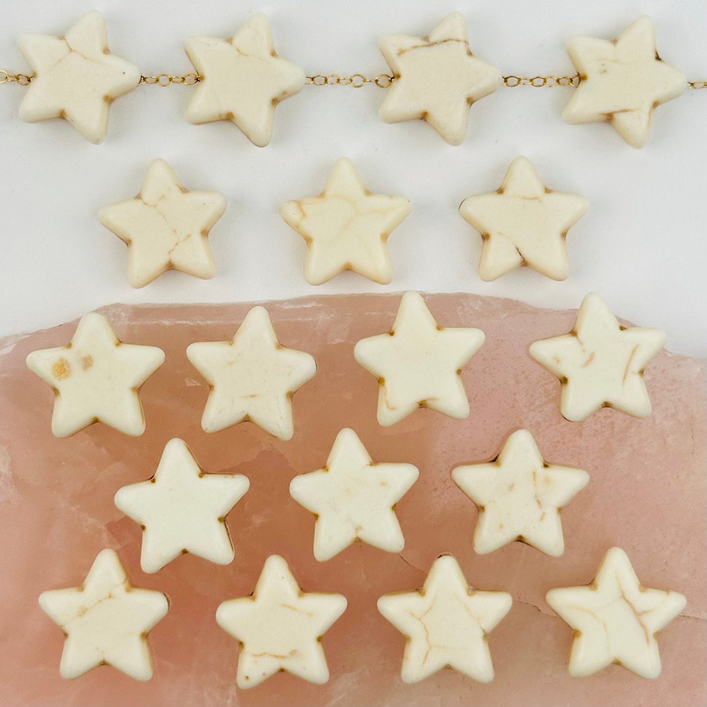 multiple beads displayed to show the slight differences in the patterns 