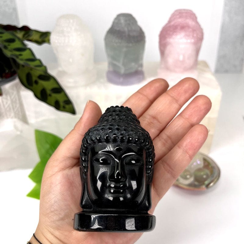 buddha head in hand for size reference 