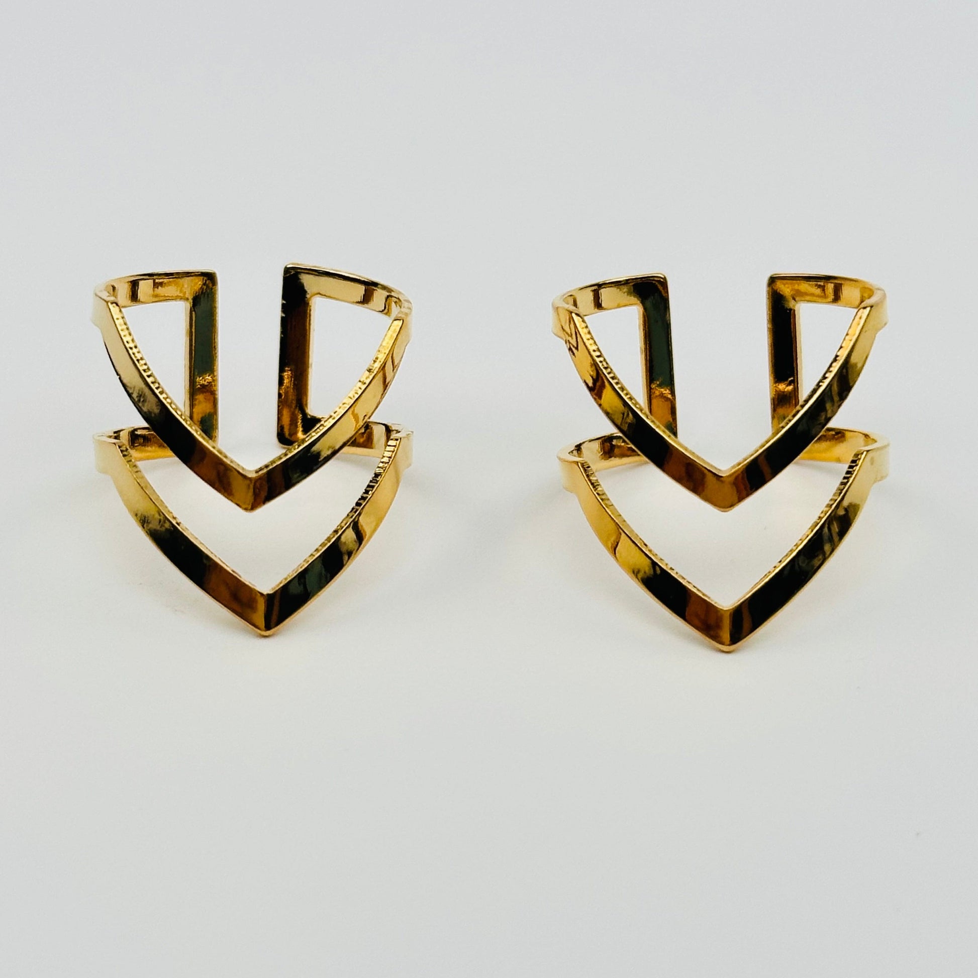 close up of the details on these rings