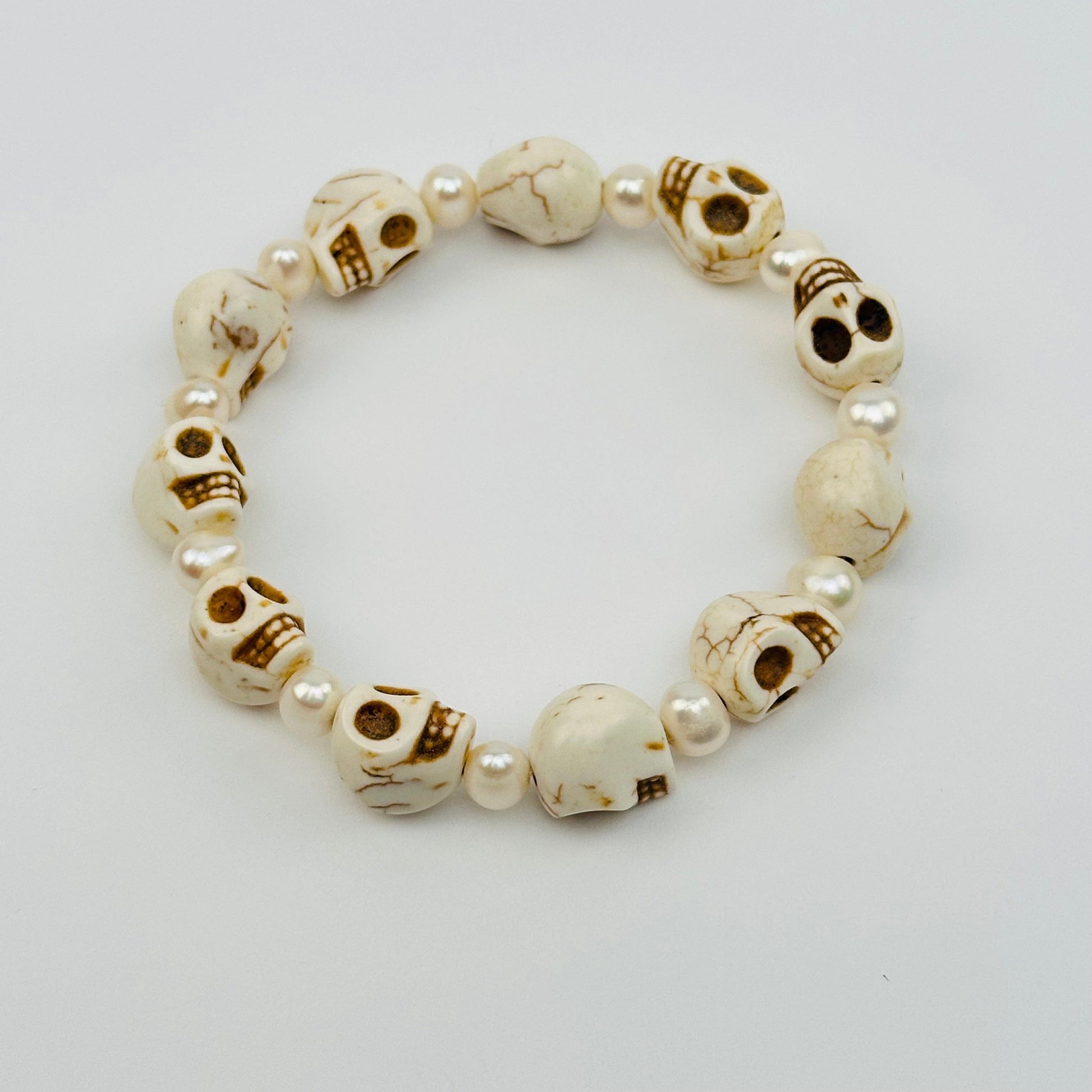 close up of the bracelet available in white 