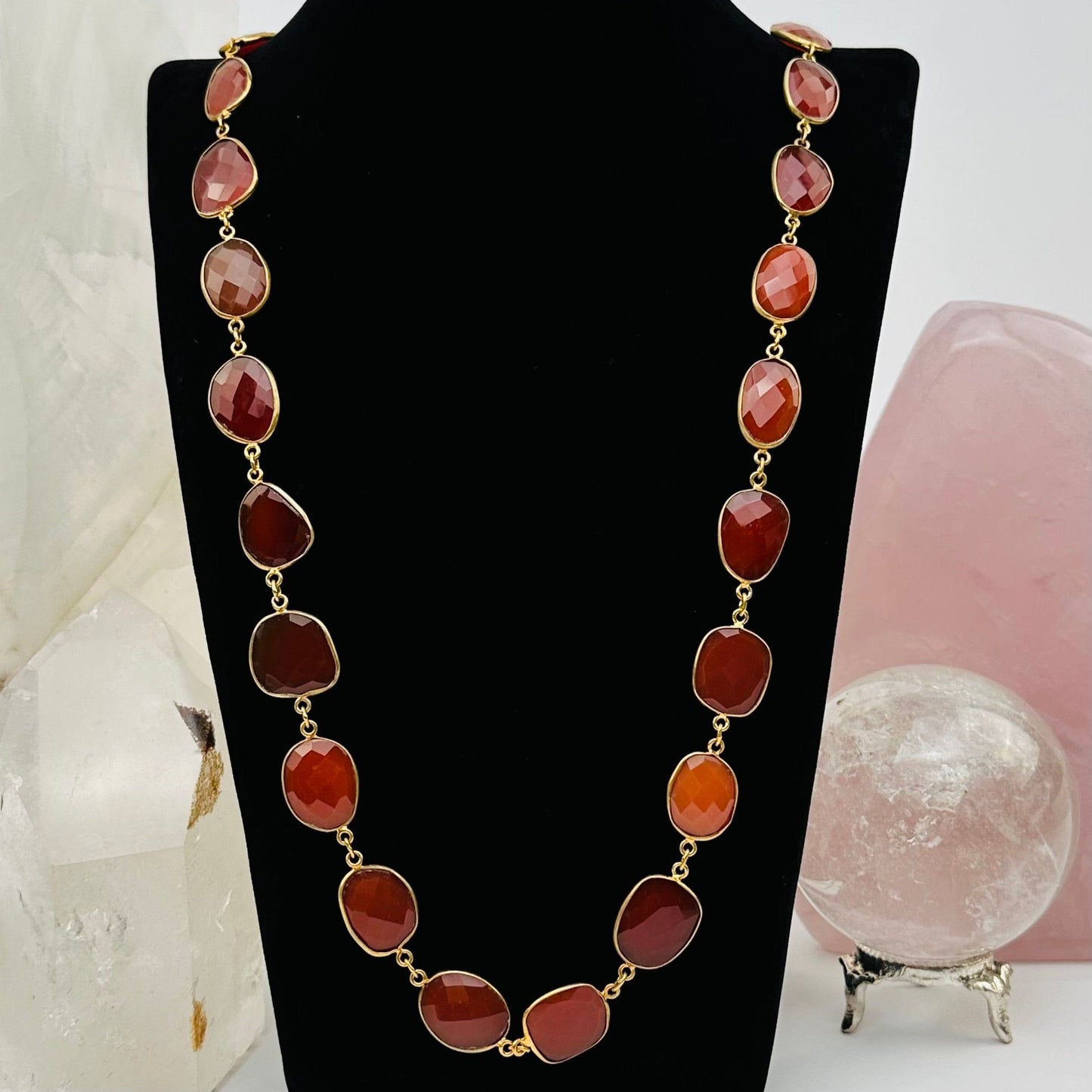 necklace available in carnelian 