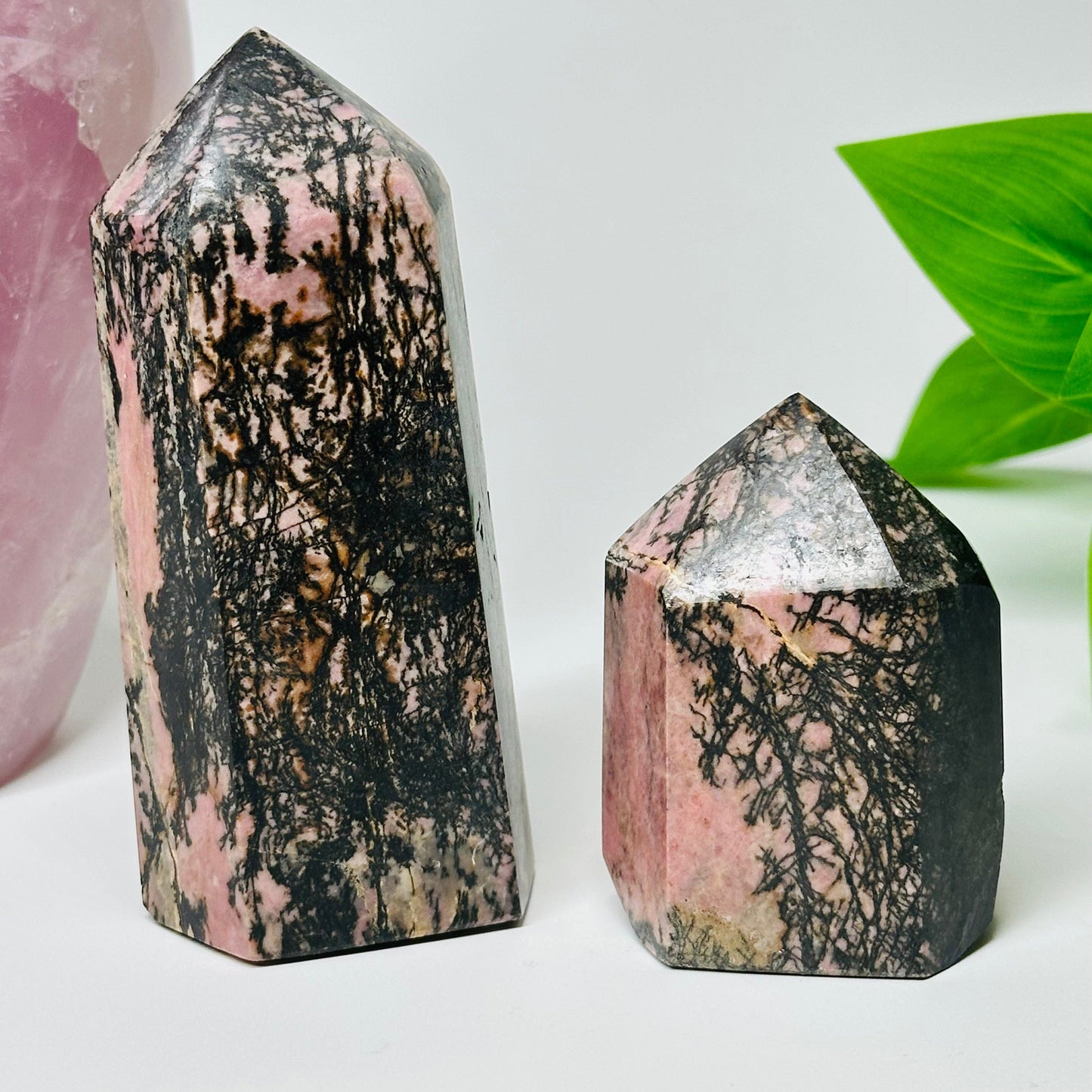 Rhodonite Crystal Polished Points - By Weight -