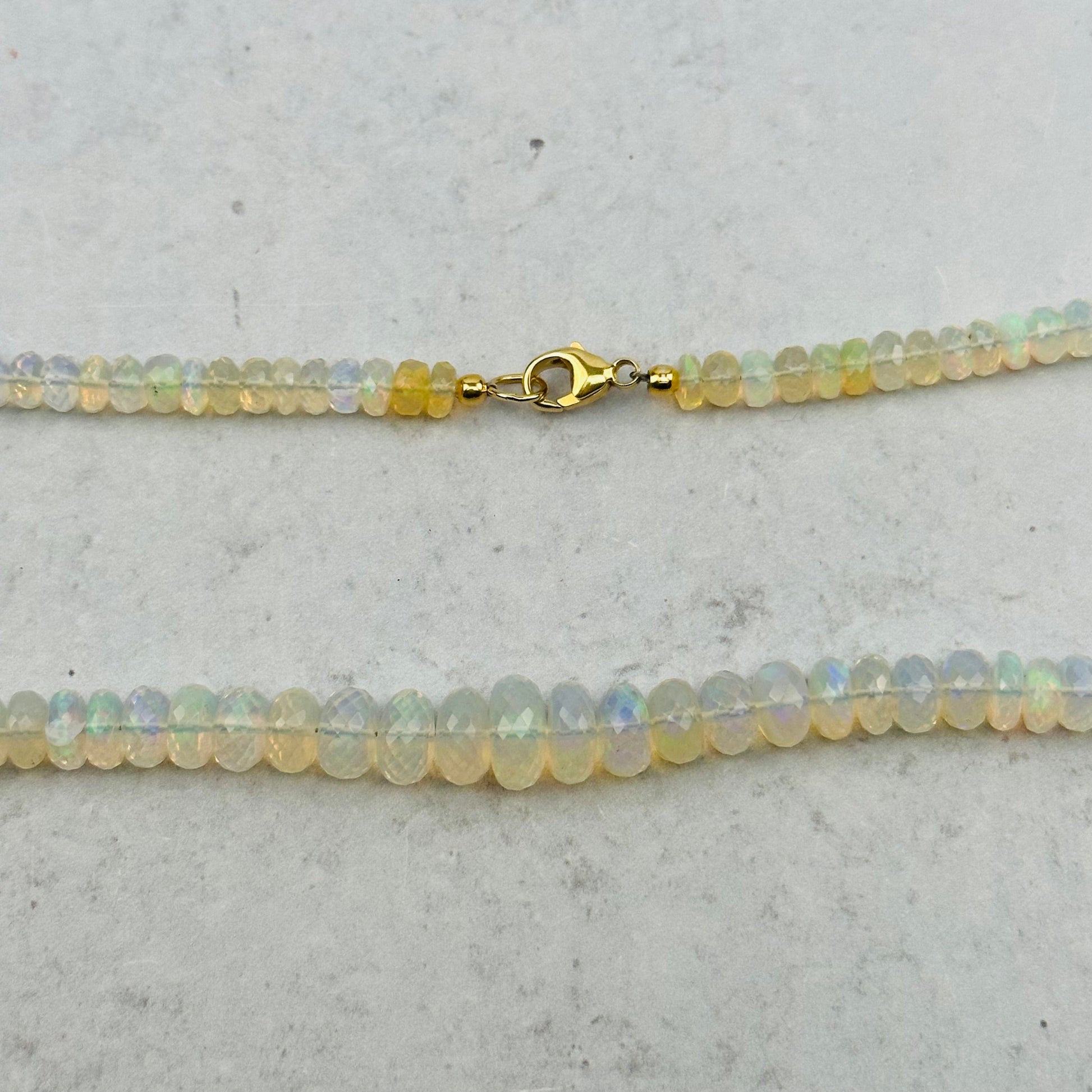 close up of the necklace clasp 