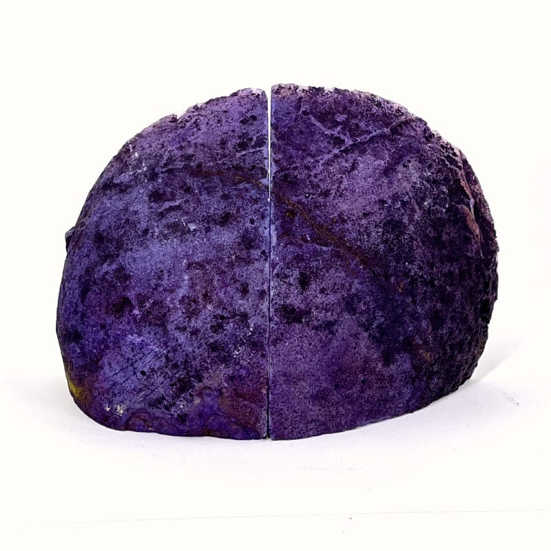 Agate Book End Purple Agate Bookend Pair - 3 to 6 lb - Geode Bookend -(RK1-16)