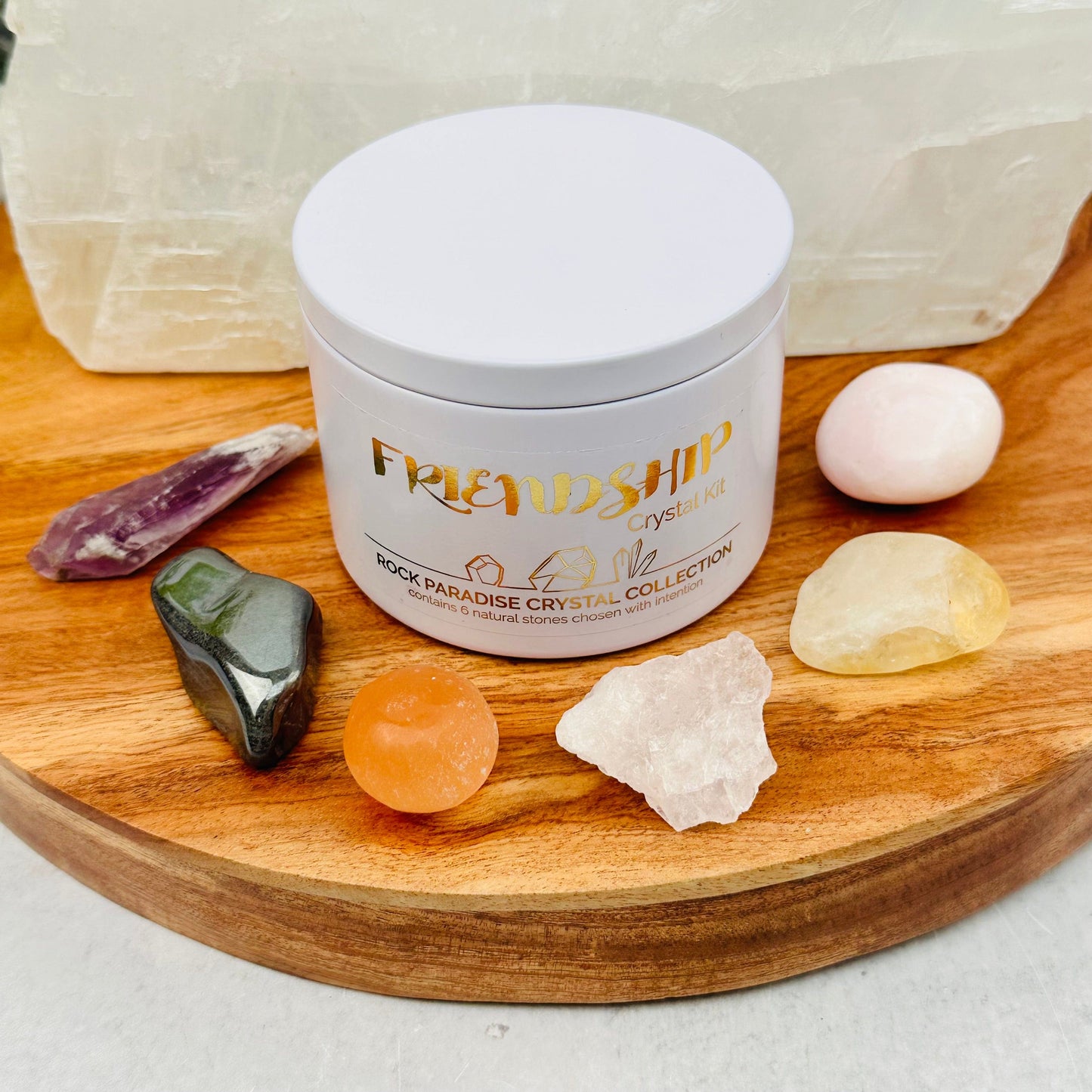 Friendship Crystal Kit - Set of Stones - Tin Collection