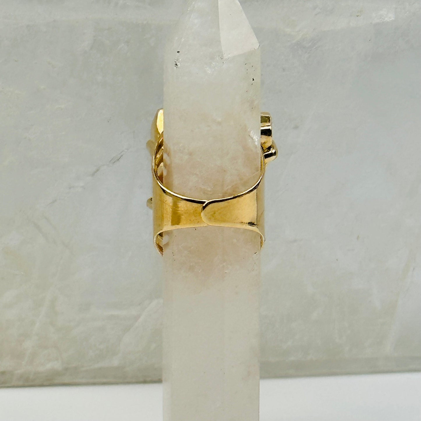 back side of the ring. rings are adjustable 