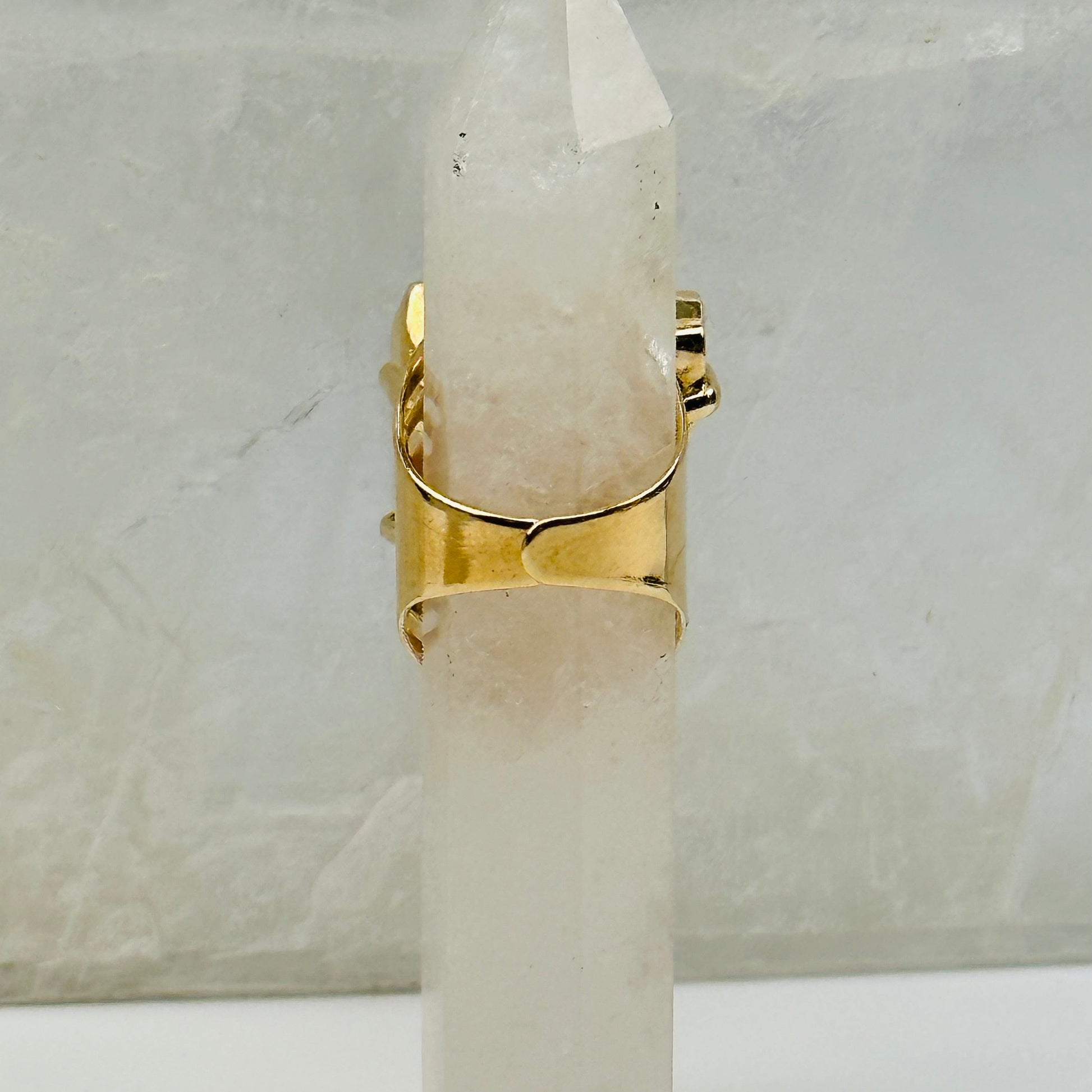 back side of the ring. rings are adjustable 