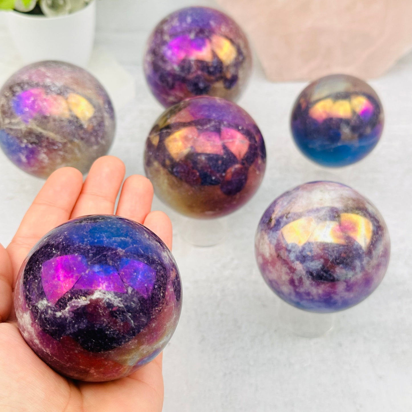 sphere in hand for size reference 
