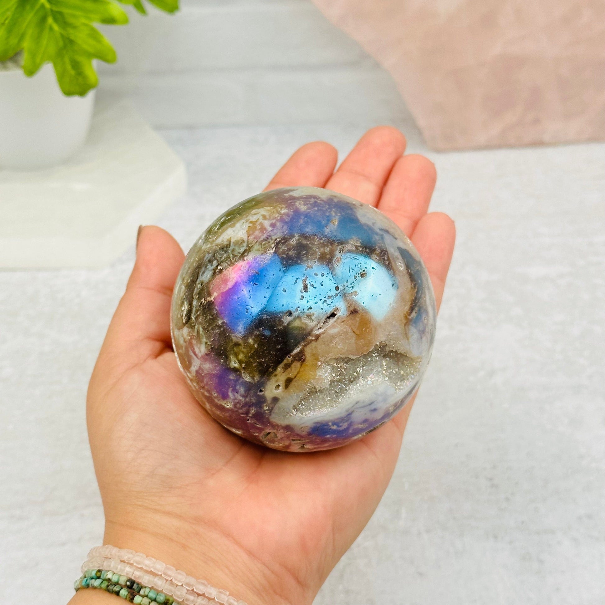 sphere in hand for size reference 
