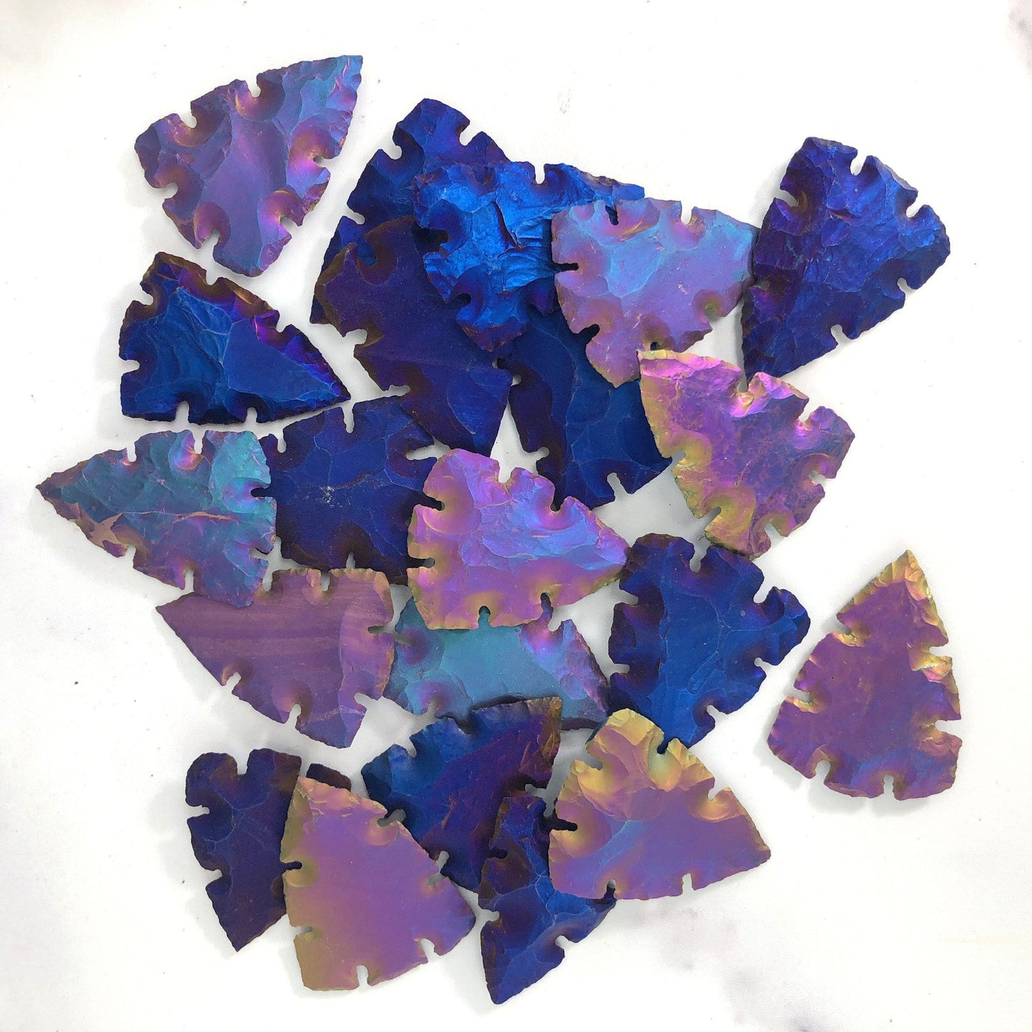 titanium arrowhead in a pile
